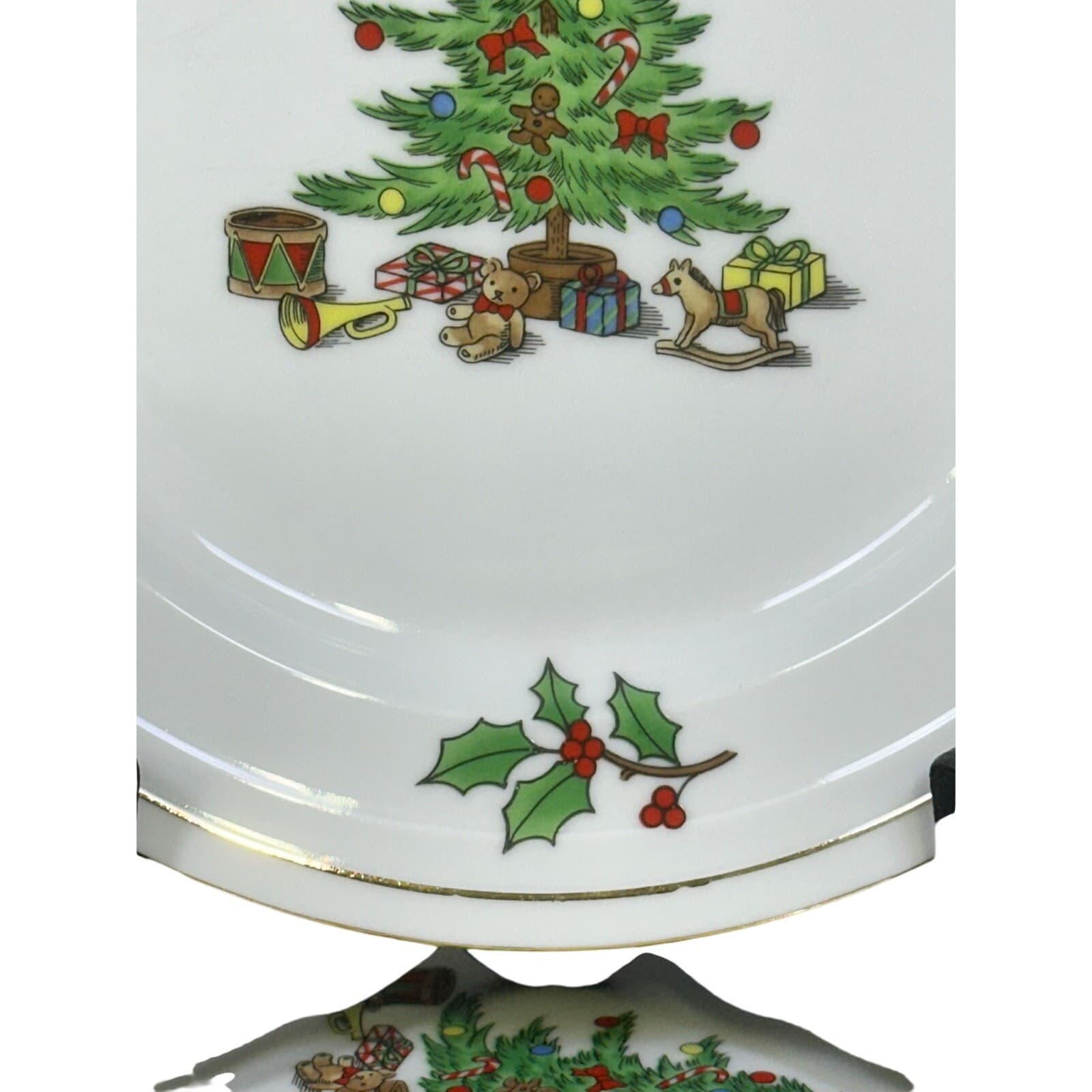 Tienshan Retired 1996-1999 'Holiday Hostess' 8.25" Salad Plates-Set of 7 - Thumbnail 6