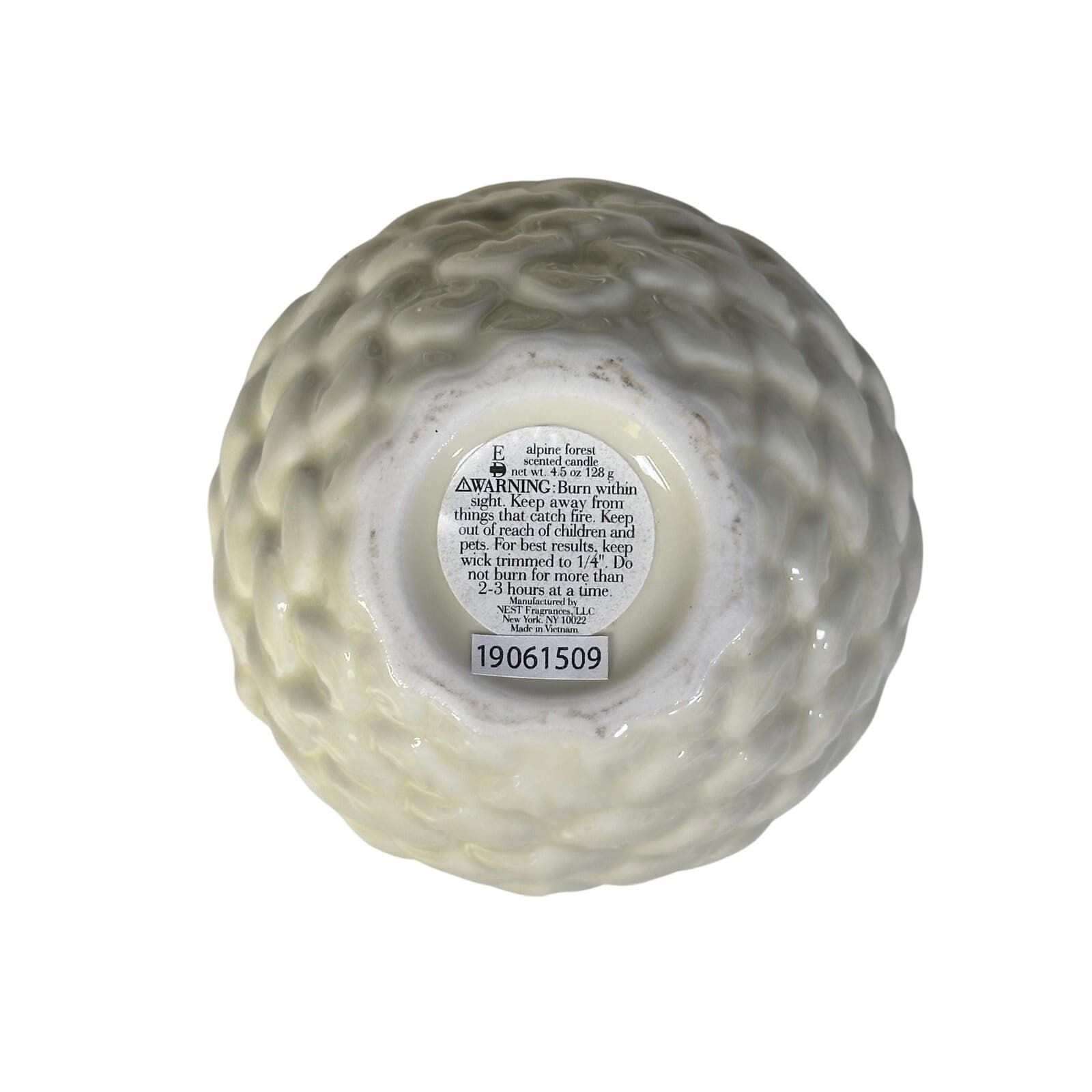 Nest Fragrance Alpine Forest Scent Candle in Ceramic Acorn Pineapple Trinket Jar - Thumbnail 5