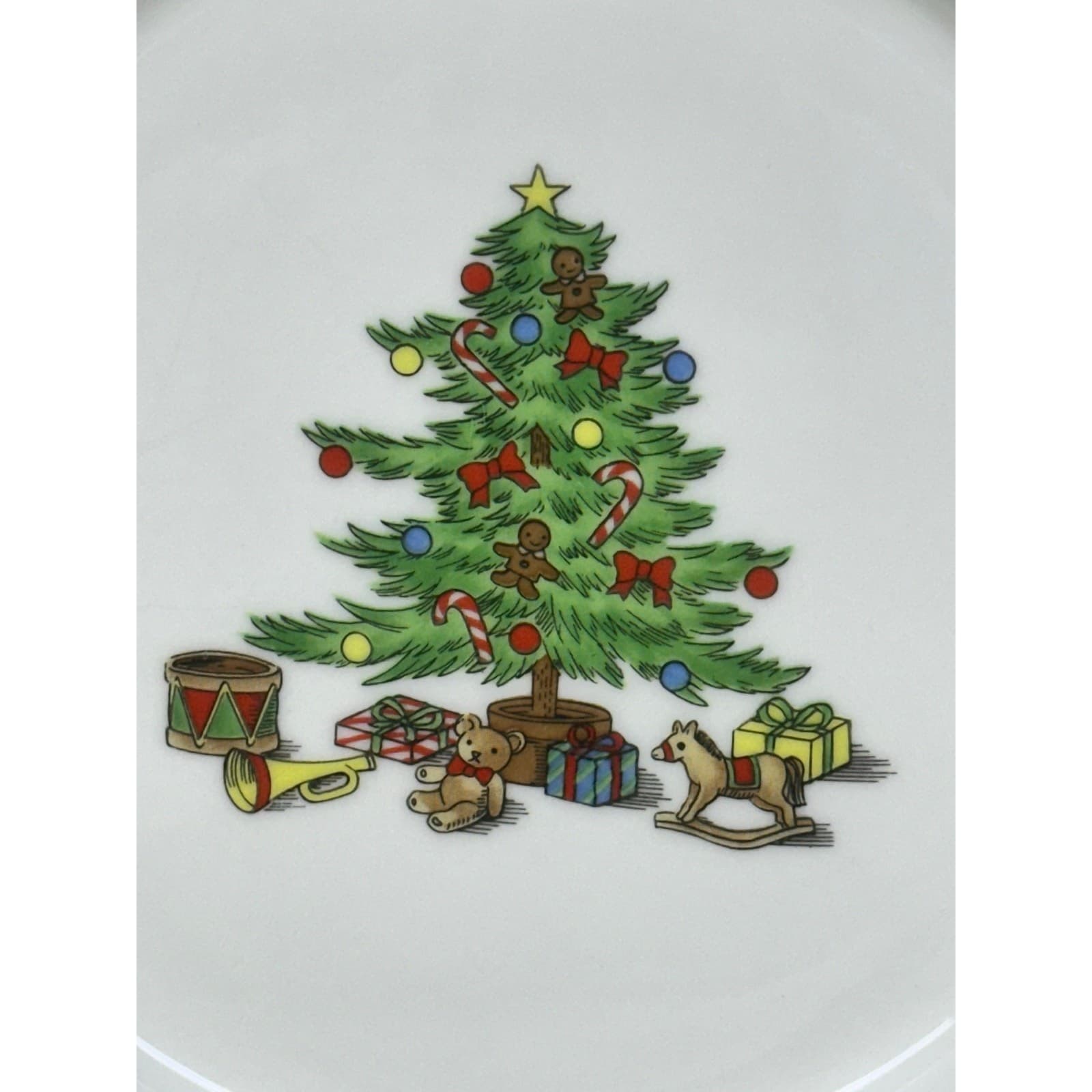 Tienshan Retired 1996-1999 'Holiday Hostess' 8.25" Salad Plates-Set of 7 - Thumbnail 2