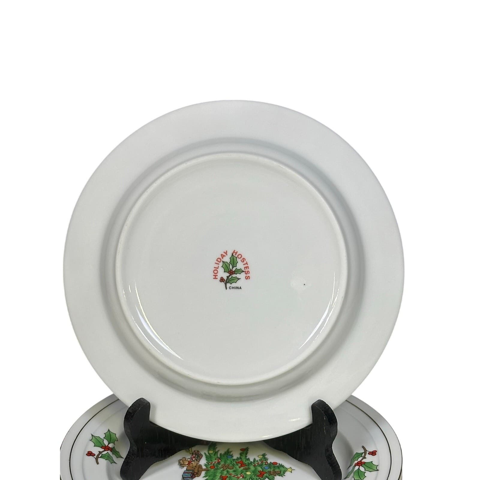 Tienshan Retired 1996-1999 'Holiday Hostess' 8.25" Salad Plates-Set of 7 - Thumbnail 7