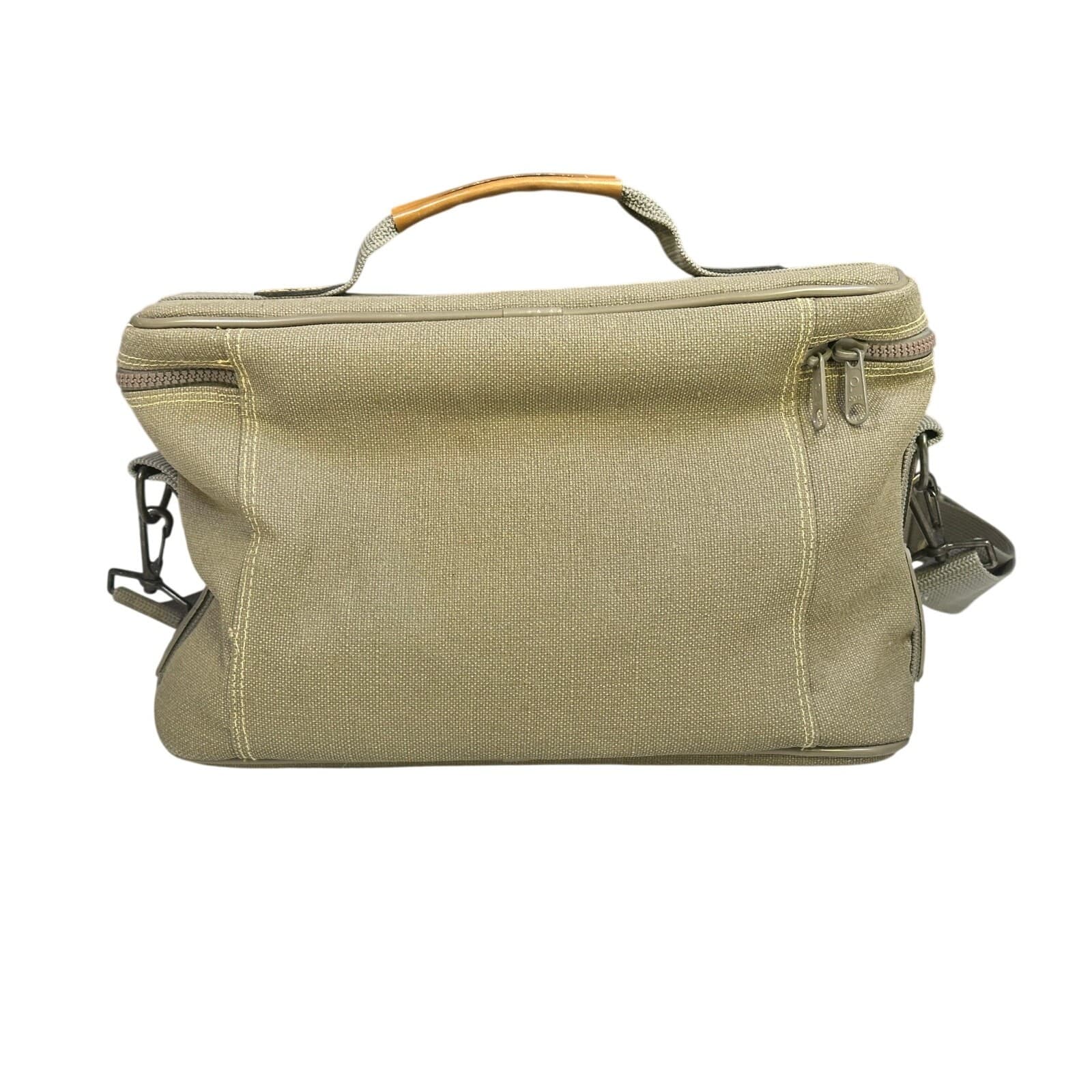 Ricardo Beverly Hills 13" Cosmetic/Carryon Canvas/Leather Bag Shoulder Strap - Thumbnail 5