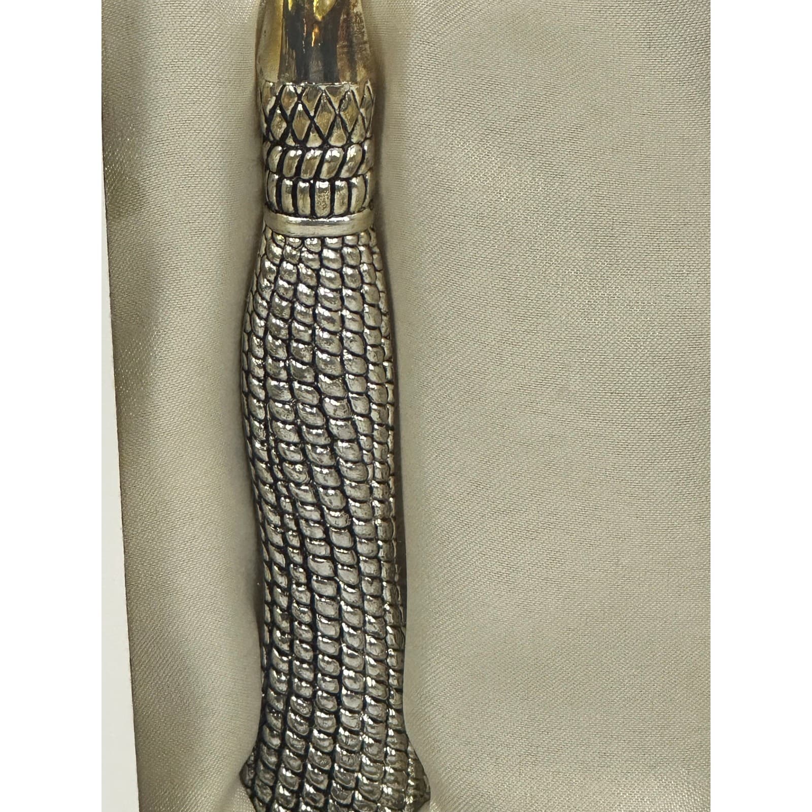 Grace Tea Ware Silverplate Elegant Beaded Handle Cake Knife and Server - Thumbnail 4