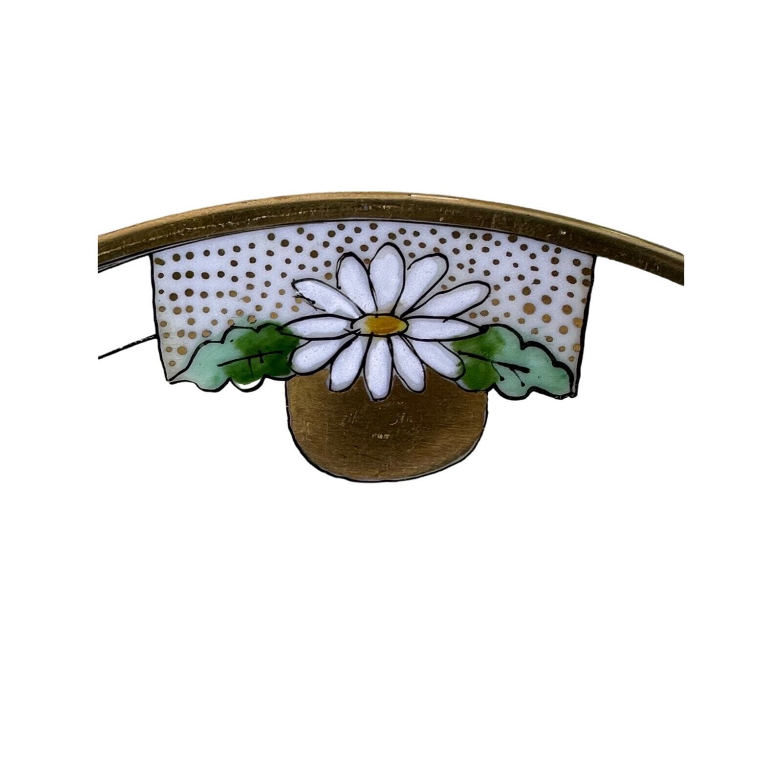 Art Nouveau 4 Piece Thomas Bavaria Luncheon Set Light Yellow & Daisy design VTG - Thumbnail 8