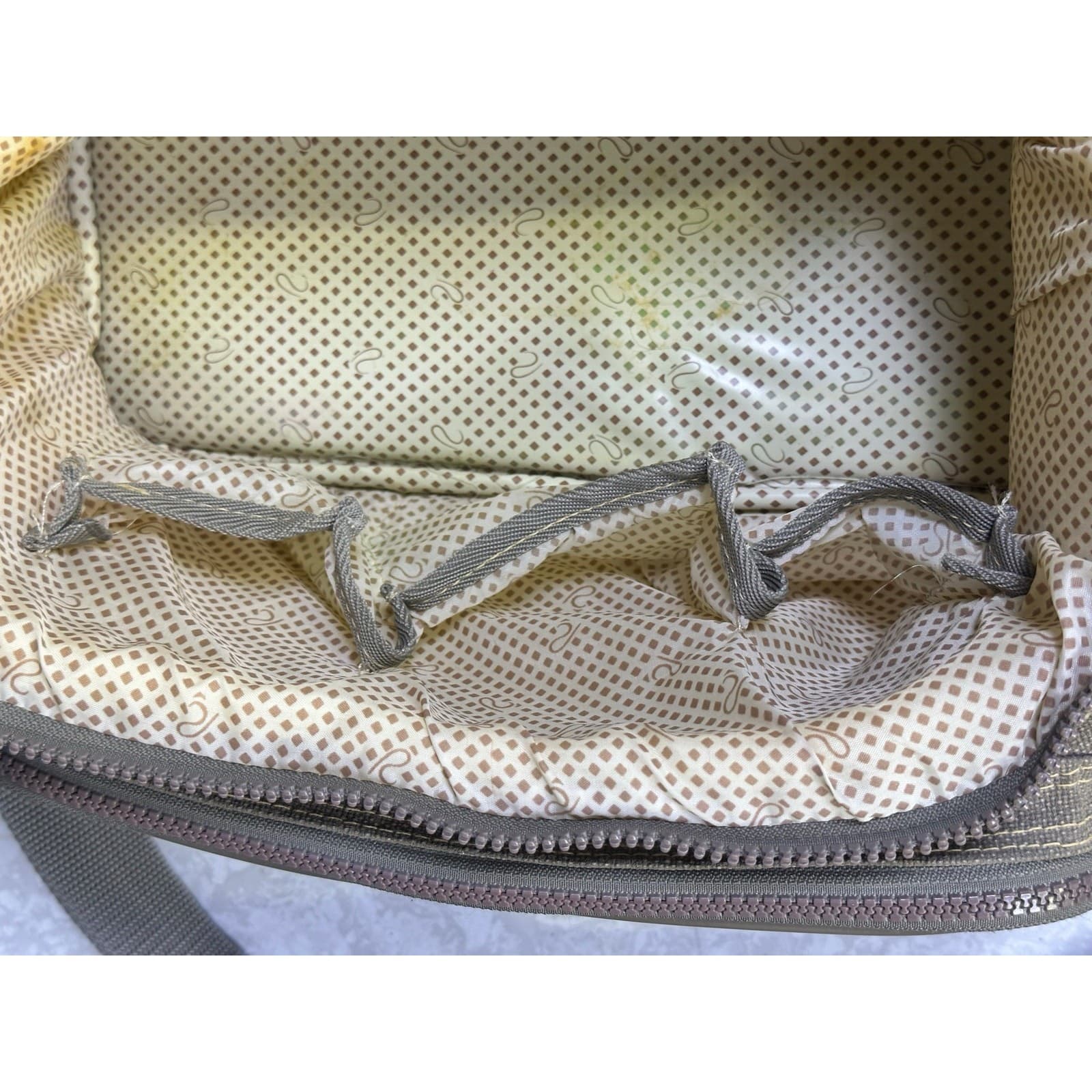 Ricardo Beverly Hills 13" Cosmetic/Carryon Canvas/Leather Bag Shoulder Strap - Thumbnail 13