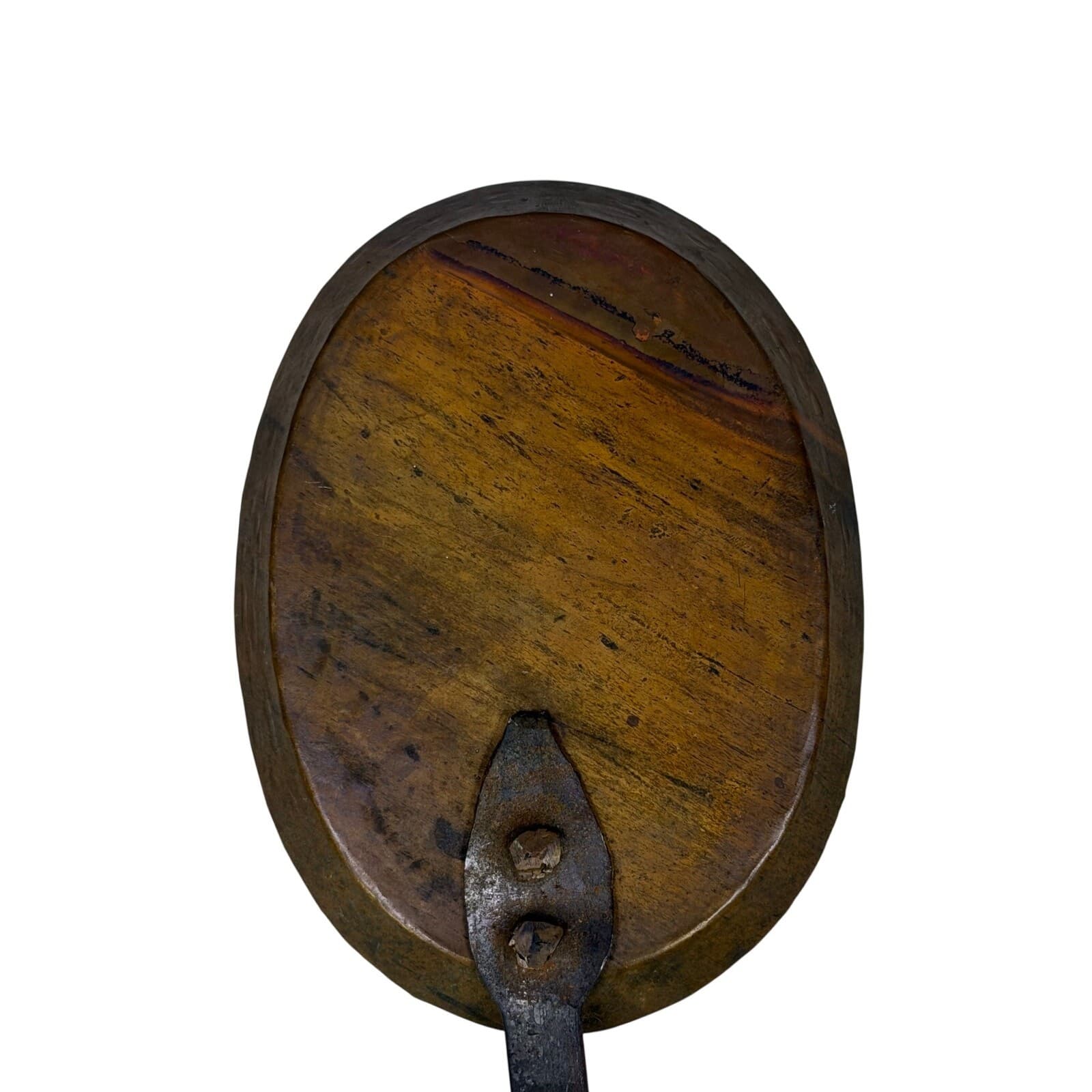 Primitive Hand Forged Antique 19-1/4" Copper Ladel /Spoon - Thumbnail 4