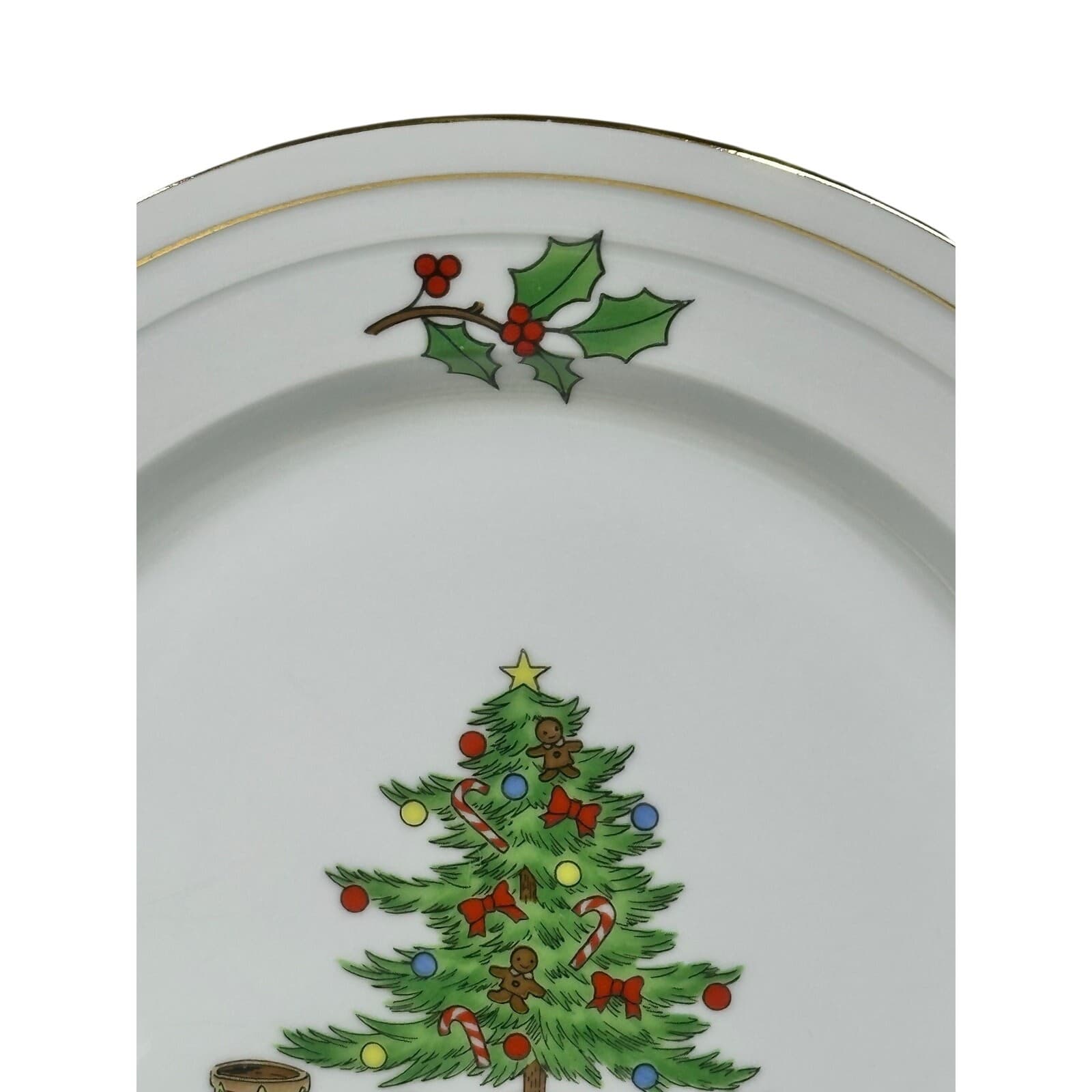 Tienshan Retired 1996-1999 'Holiday Hostess' 8.25" Salad Plates-Set of 7 - Thumbnail 4