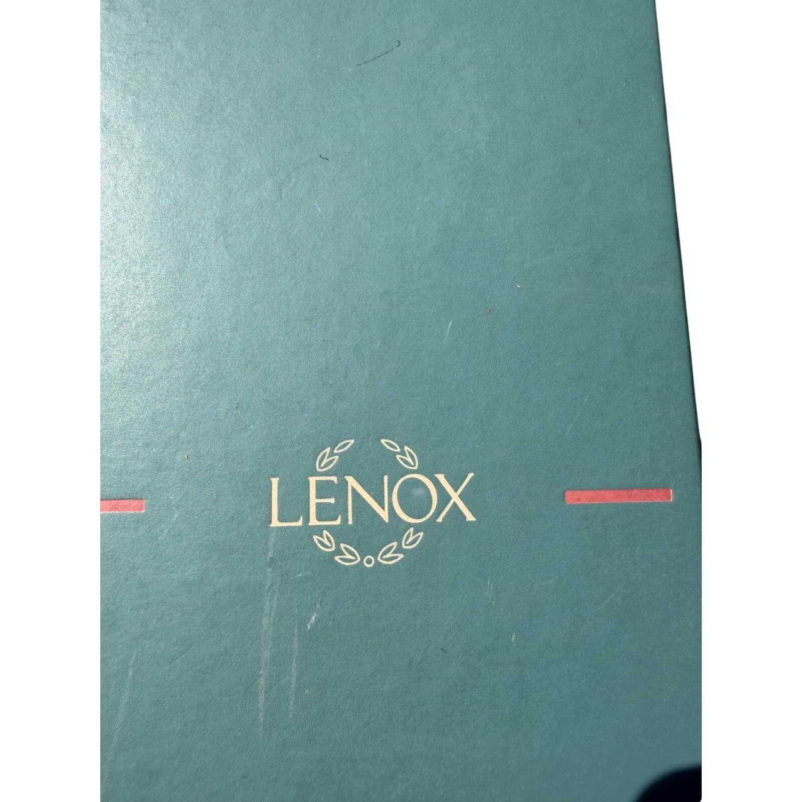Lenox 1989 Christmas Lights Crystal Ornament Ball Spire Cut Frosted Glass w Box - Thumbnail 5