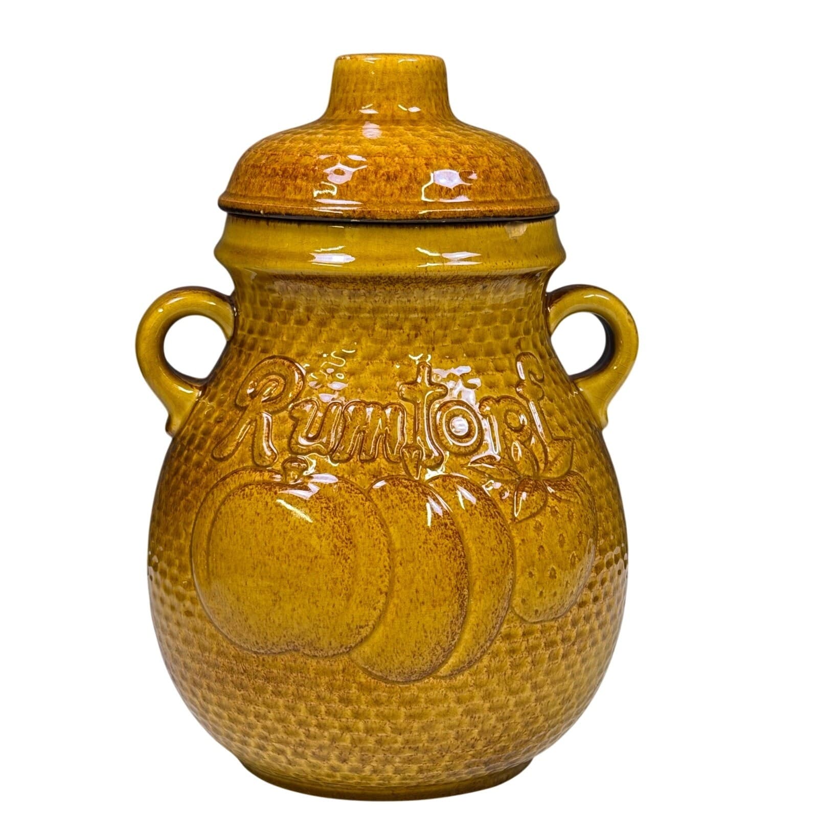 Scheurich-Keramik West Germany #821-32 Ceramic 13" Rumtopf w/Lid-Rare/Excellent