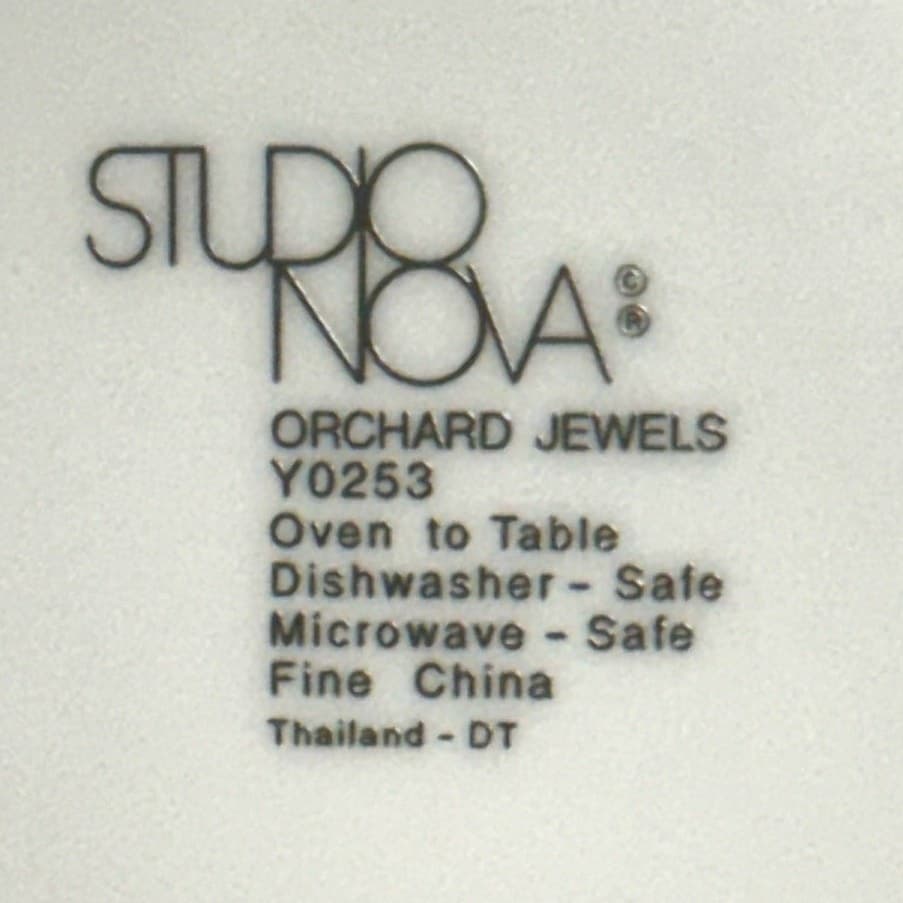Studio Nova Retired 1999-2004 'Orchard Jewels' 12" Round Serving Platter - Thumbnail 5