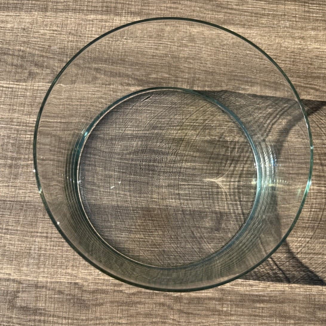 Modern Elegant Clear Glass 8 Inch Cylinder Style Salad Serving Bowl - Thumbnail 4