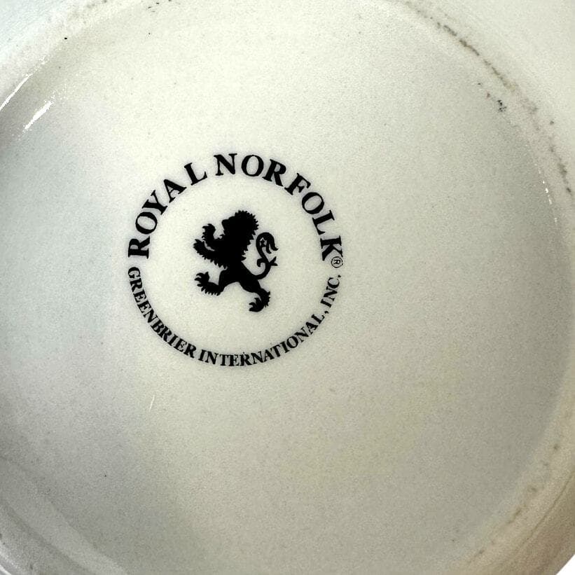 Royal Norfolk Stoneware Red Snowflake 5.5" Soup/Cereal Bowls-Set of 4 - Thumbnail 7