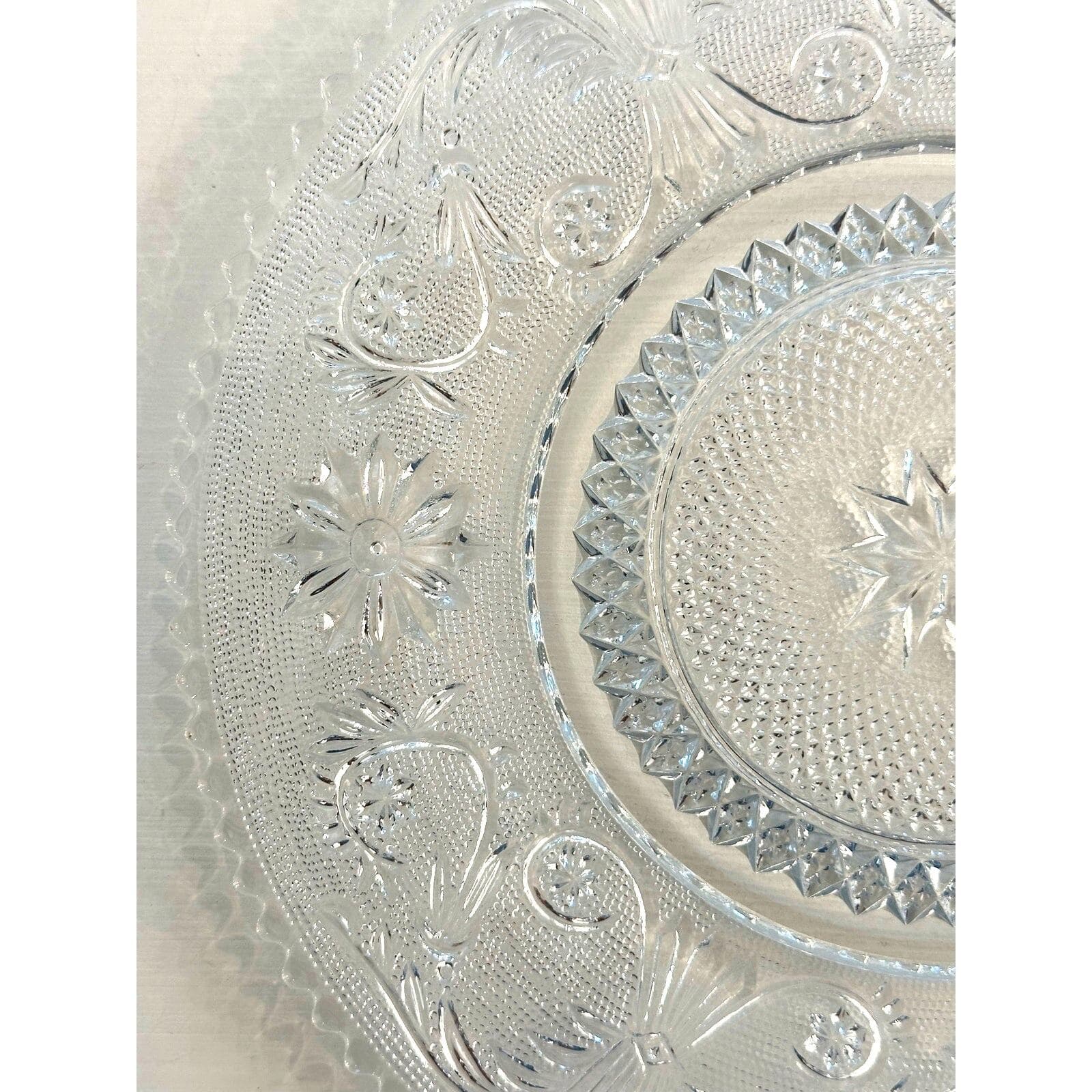 Duncan and Miller Sandwich Glass # 41 Vintage Dinner Plate-9 5/8" Rare Excellent - Thumbnail 2