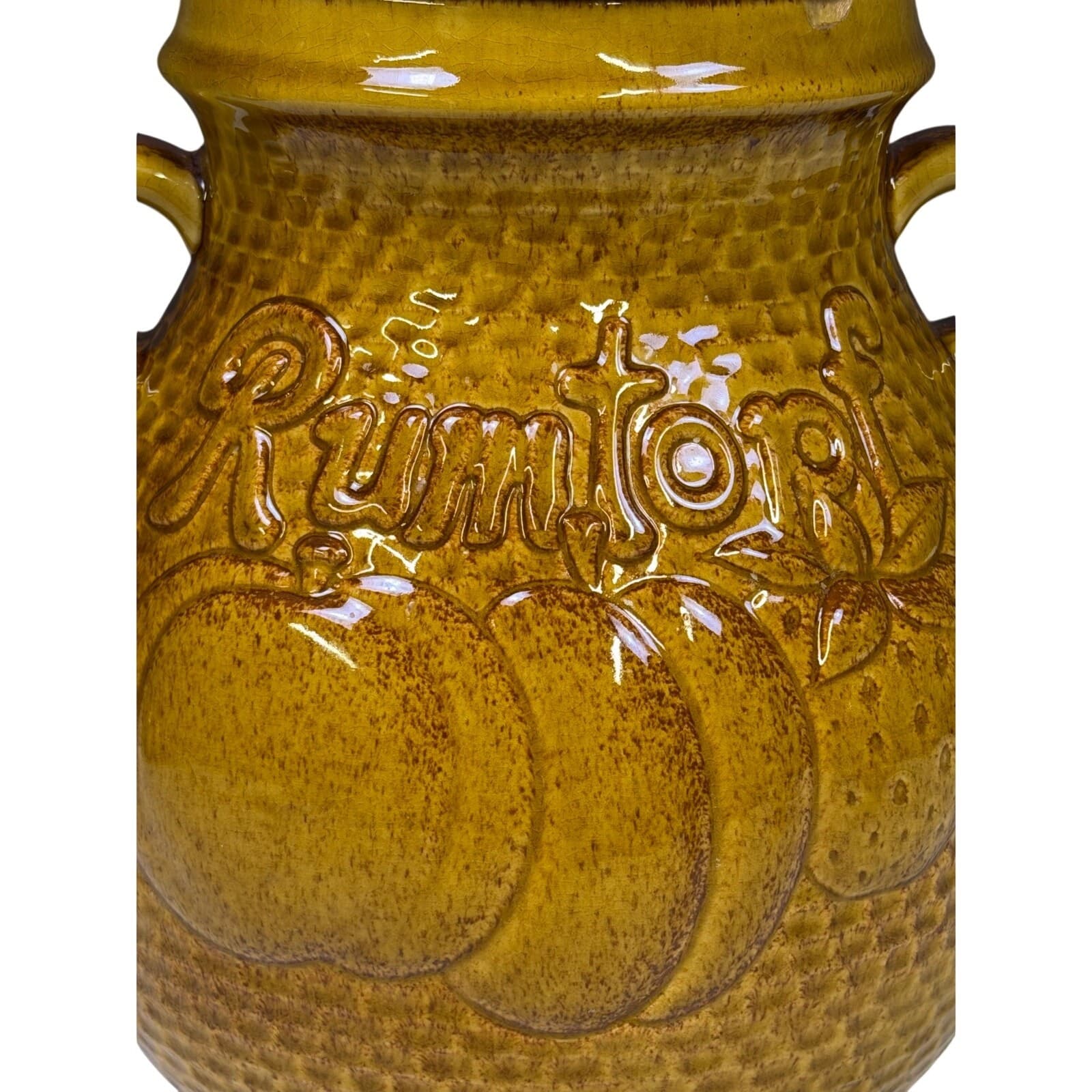 Scheurich-Keramik West Germany #821-32 Ceramic 13" Rumtopf w/Lid-Rare/Excellent - Thumbnail 5