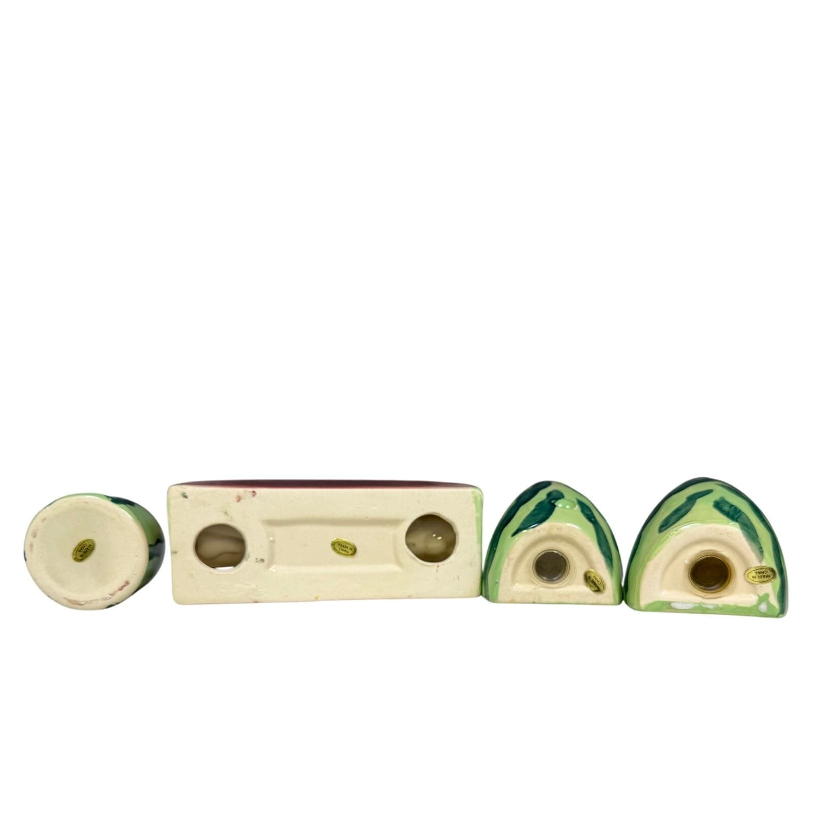 Country Designs Watermelon 4-PC Tabletop Set-Napkin Holder Toothpick Salt Pepper - Thumbnail 8