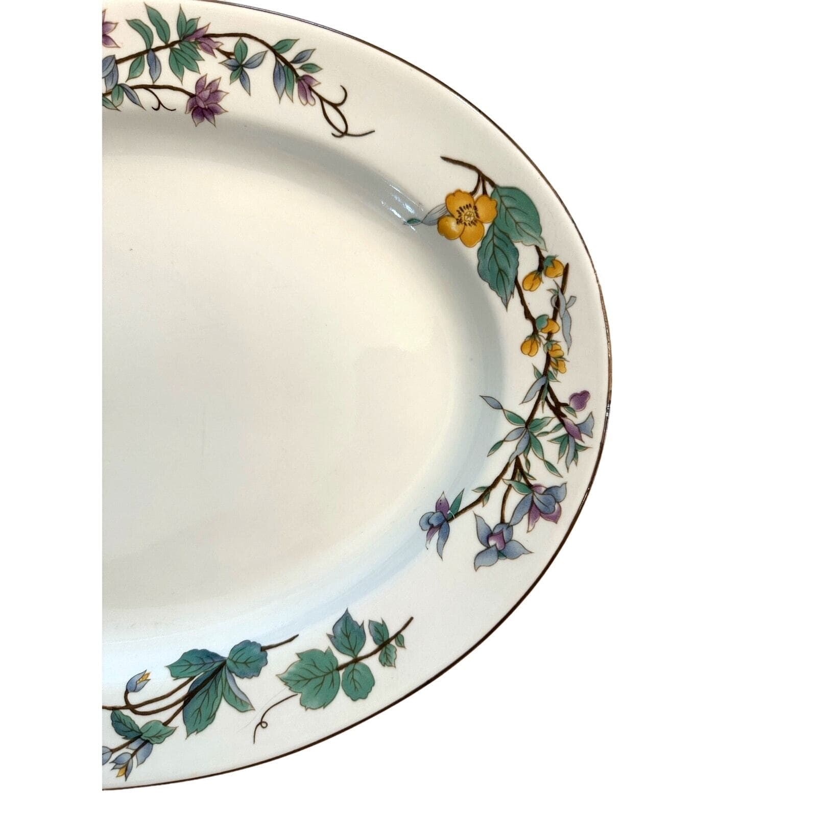 Woodhill by Citation Retired Large Oval Vintage Serving Platter 16" x 11"-Nice! - Thumbnail 4