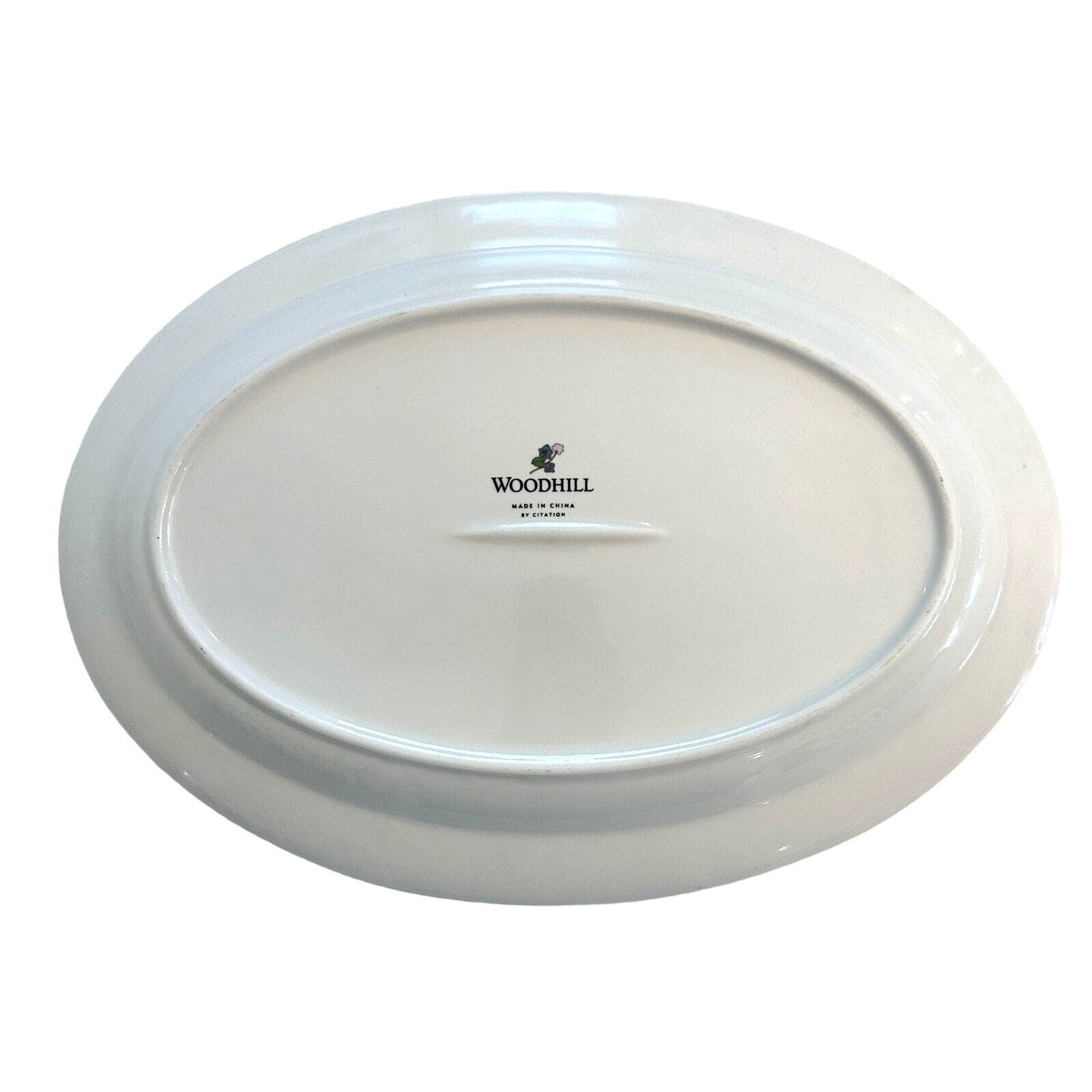 Woodhill by Citation Retired Large Oval Vintage Serving Platter 16" x 11"-Nice! - Thumbnail 6