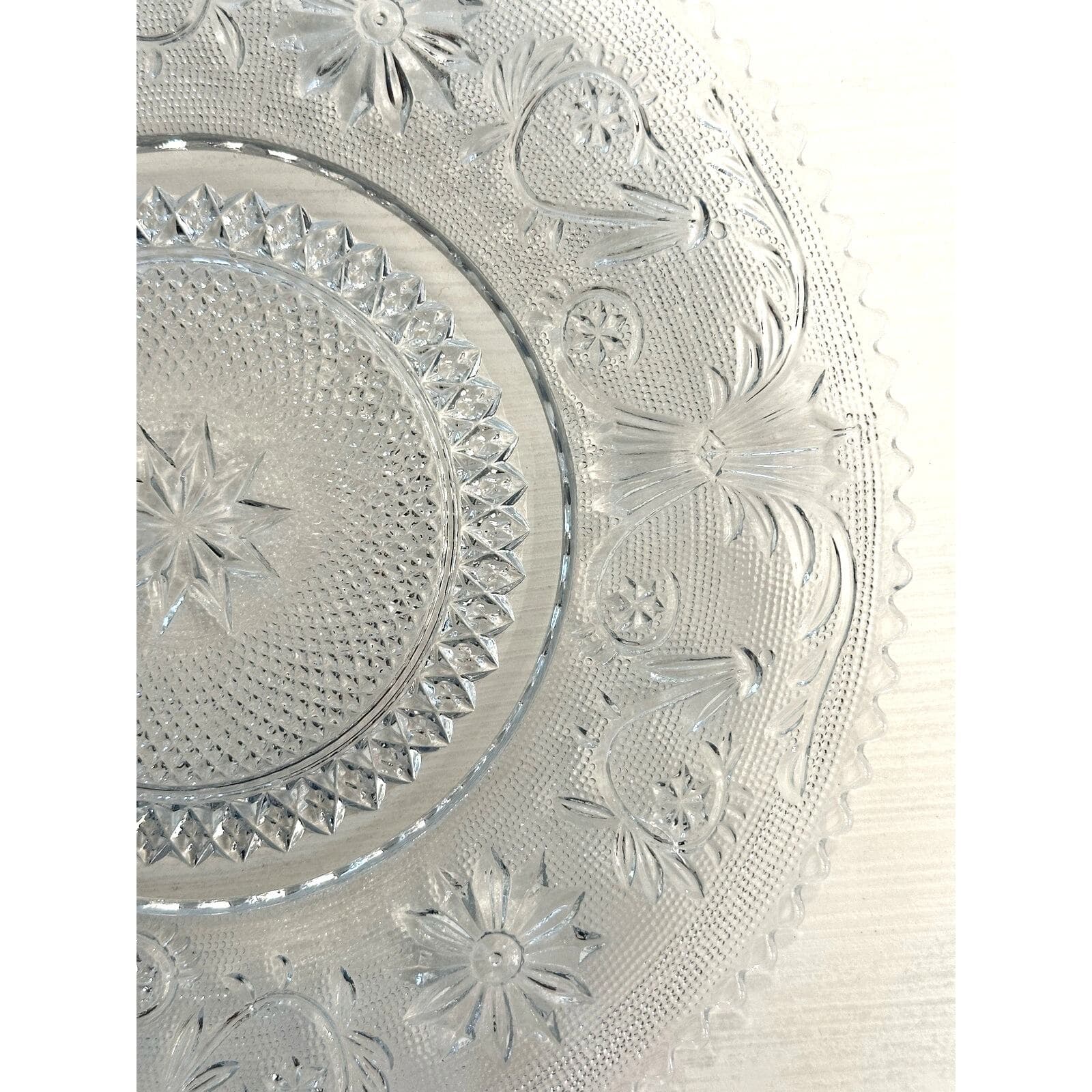 Duncan and Miller Sandwich Glass # 41 Vintage Dinner Plate-9 5/8" Rare Excellent - Thumbnail 4