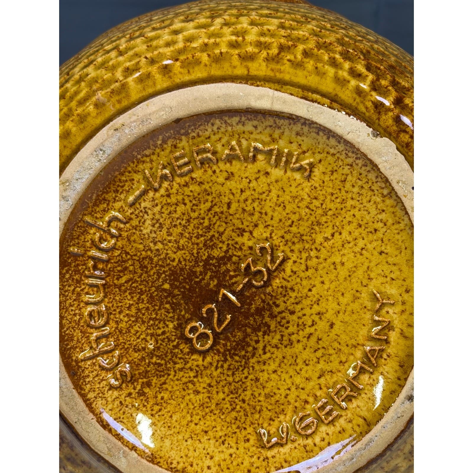 Scheurich-Keramik West Germany #821-32 Ceramic 13" Rumtopf w/Lid-Rare/Excellent - Thumbnail 10