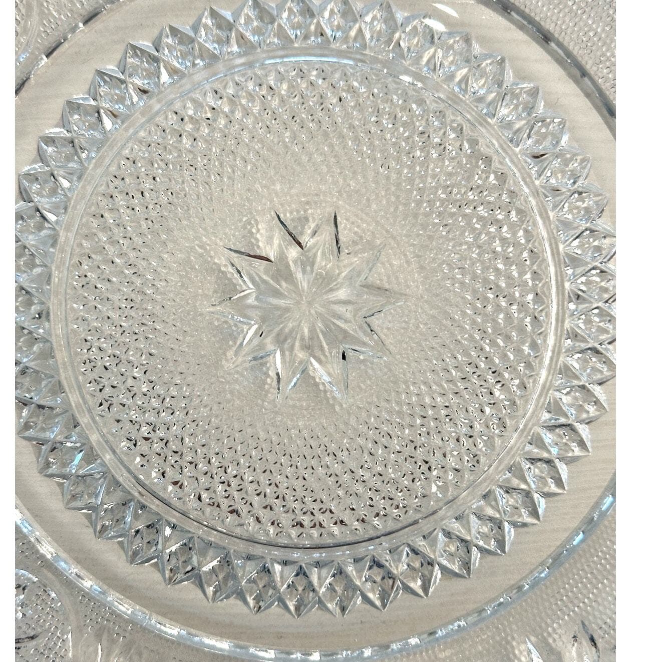 Duncan and Miller Sandwich Glass # 41 Vintage Dinner Plate-9 5/8" Rare Excellent - Thumbnail 6