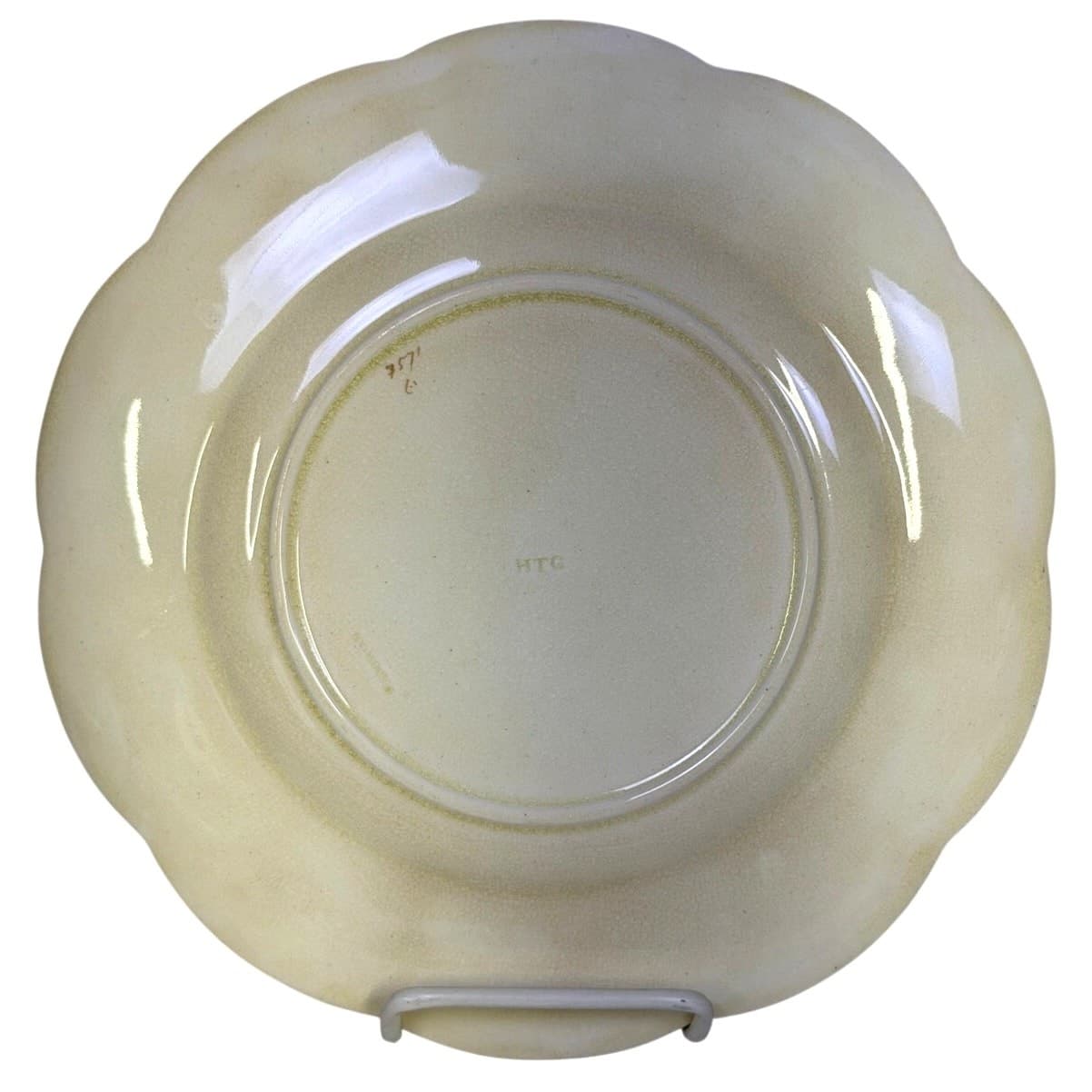 Antique Wedgwood c. 1877 Card Motto Series Plate 'You Must Be Content...' Rare - Thumbnail 7