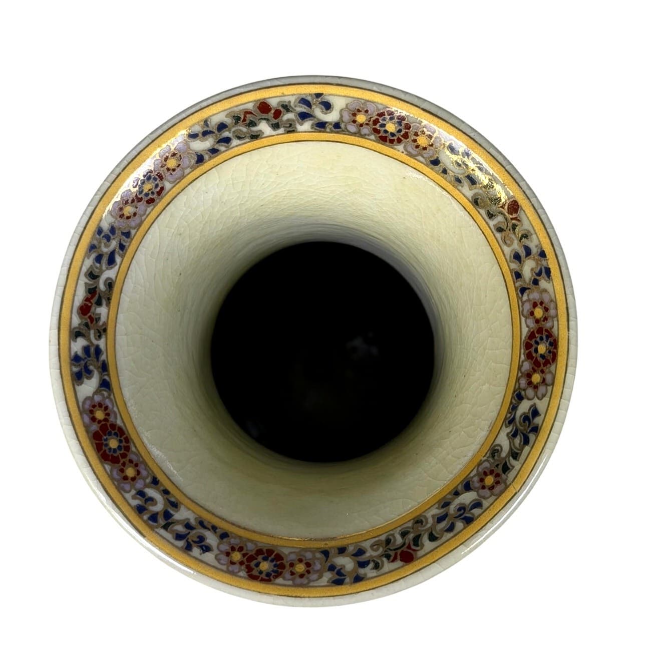 Mid to Late 20th Century 10.5" Elegant Asian Design Tall Decorative Vase - Thumbnail 5