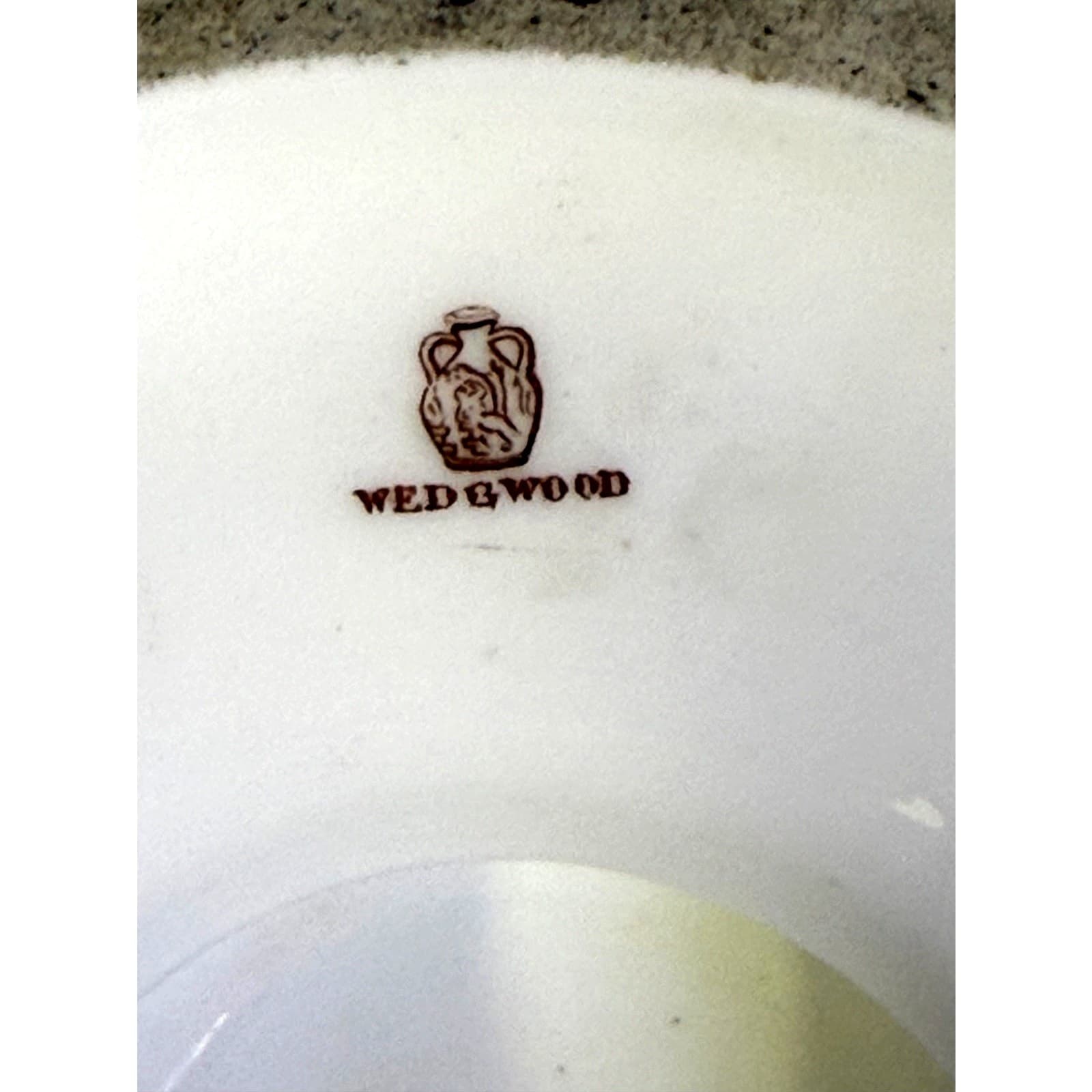 Rare Wedgwood England c. 1890 Hand Painted Enameled Transfer Pattern Cake Stand - Thumbnail 11