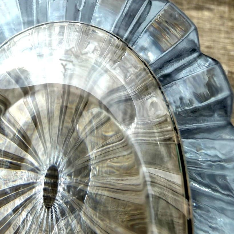 Atlantis Crystal 'Fantasy' Vase 10" Lead Crystal Portugal Ribbed Signed Etched - Thumbnail 9