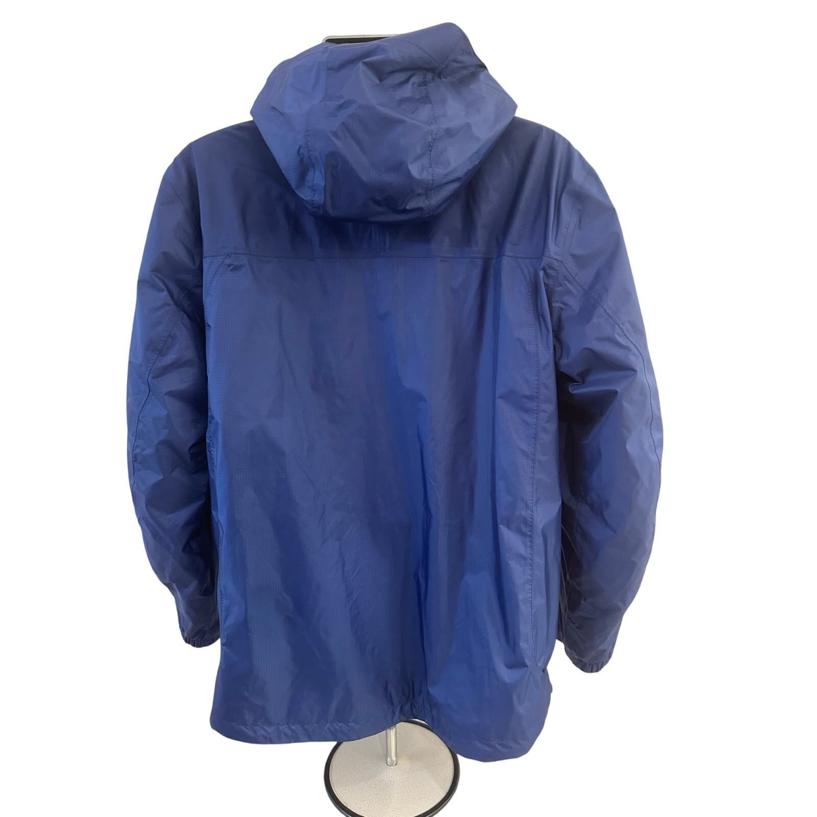 L L Bean 293753 Men's Large Nylon Mountain Parka Navy Blue Hood Water Resistant - Thumbnail 7