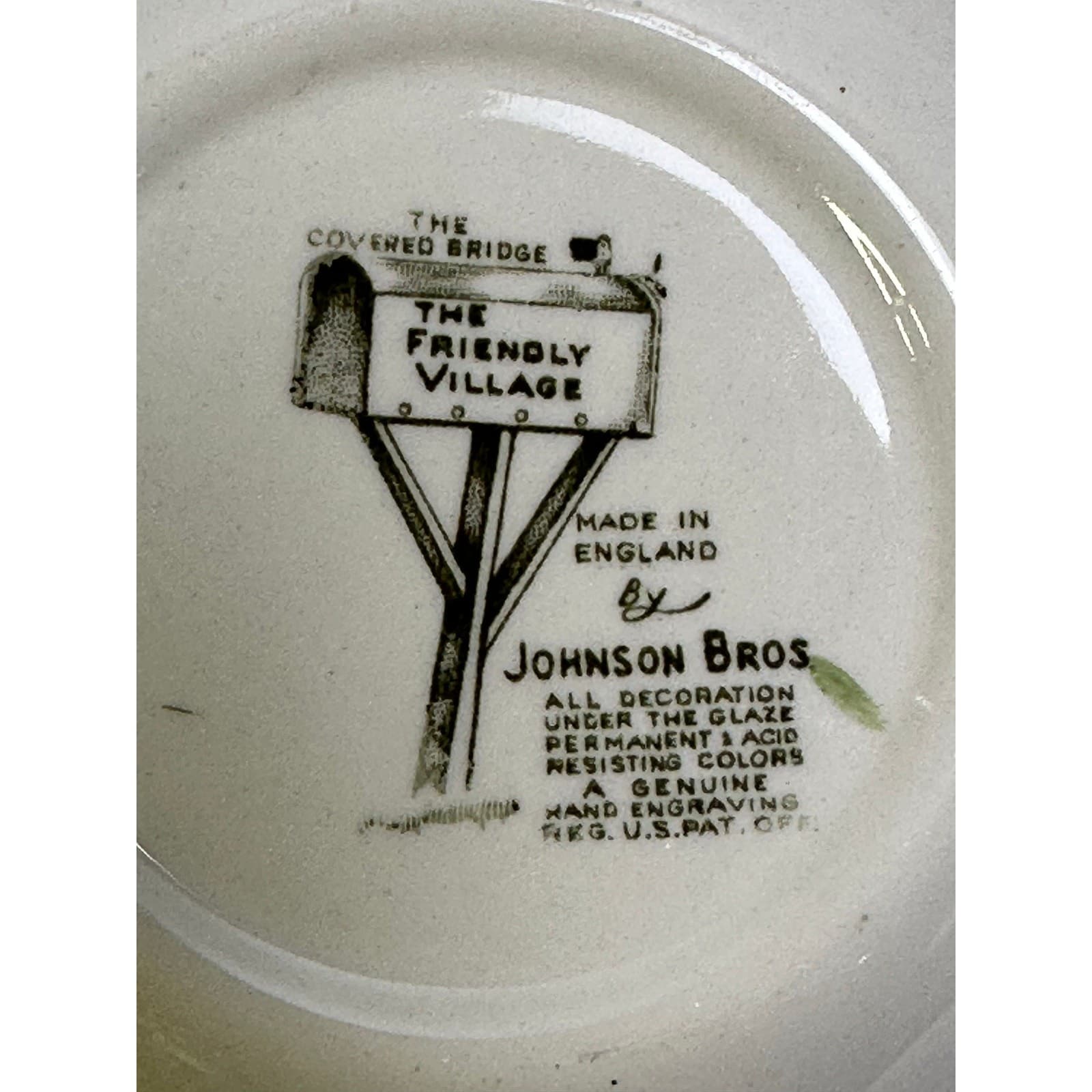 Johnson Bros Friendly Village England Vintage Covered Bridge Cereal Bowl-Set 4 - Thumbnail 5
