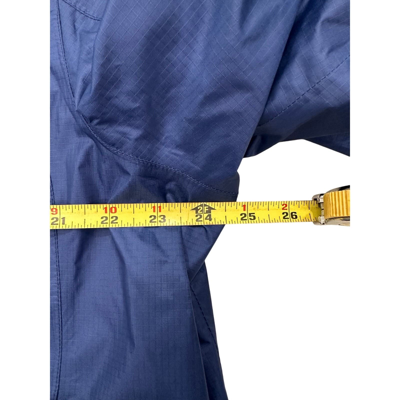 L L Bean 293753 Men's Large Nylon Mountain Parka Navy Blue Hood Water Resistant - Thumbnail 9