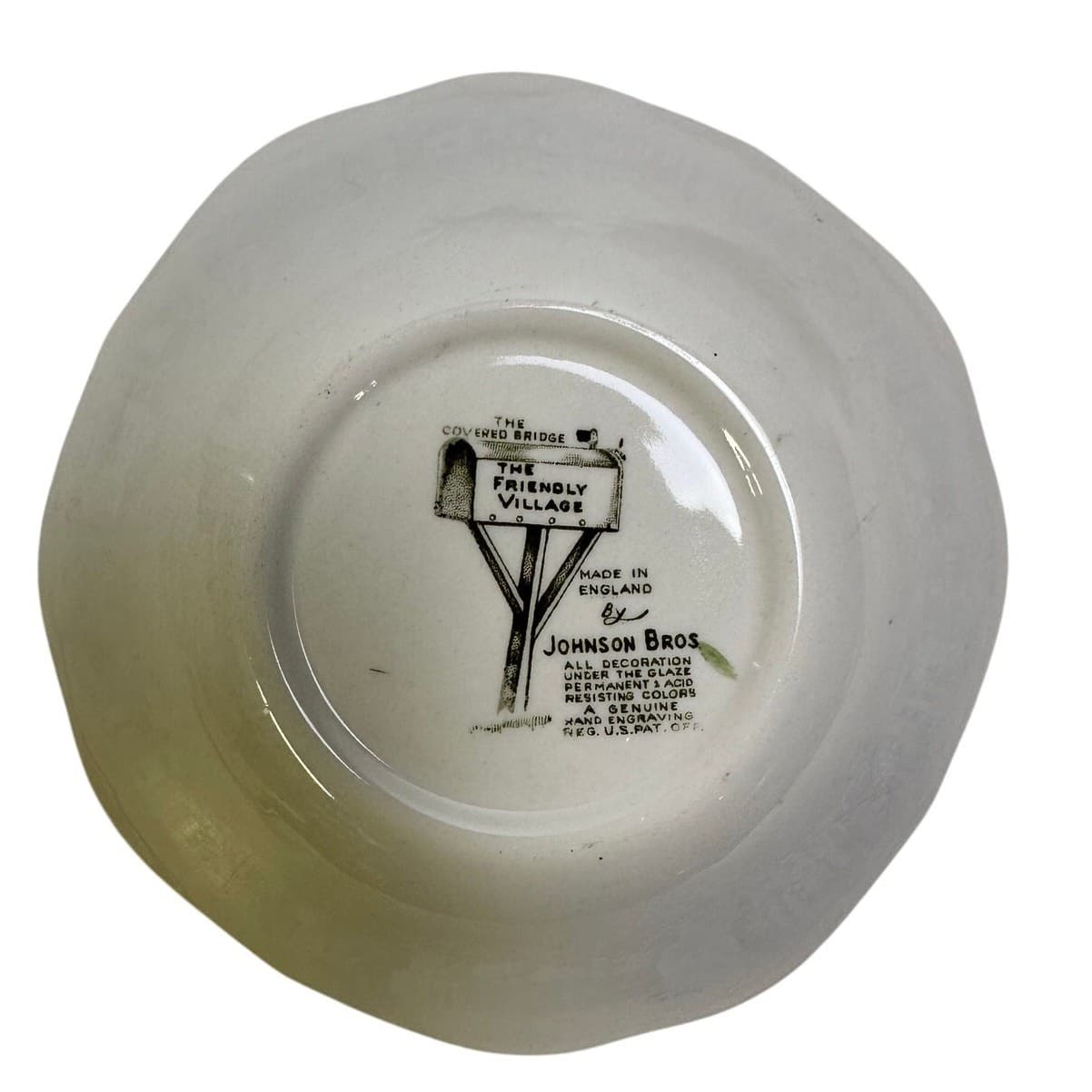 Johnson Bros Friendly Village England Vintage Covered Bridge Cereal Bowl-Set 4 - Thumbnail 4
