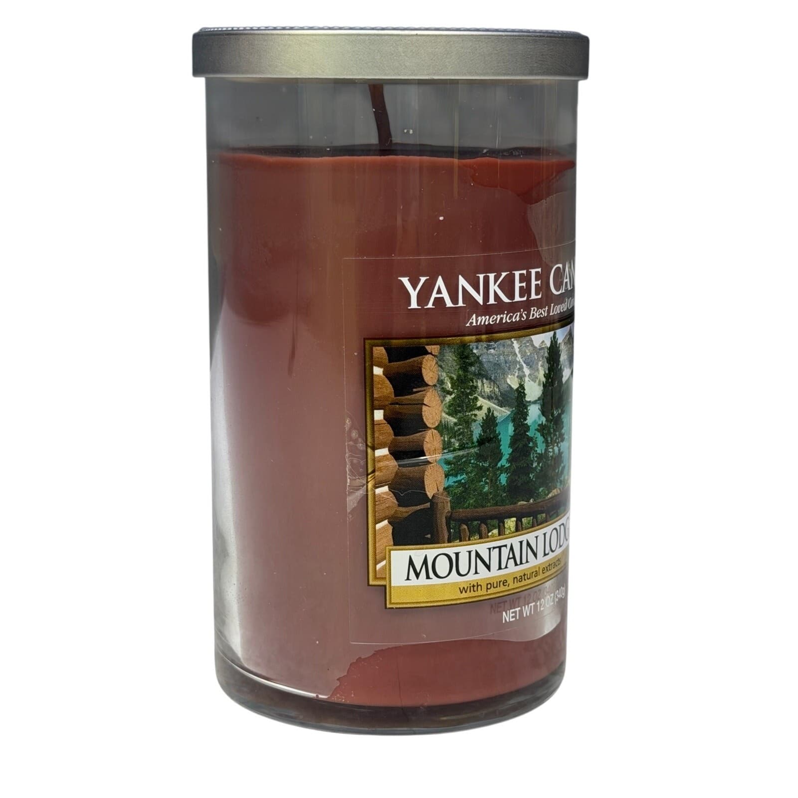 Yankee Candle Mountain Lodge Large Tumbler 12 oz New Unused Discontinued Scent - Thumbnail 4