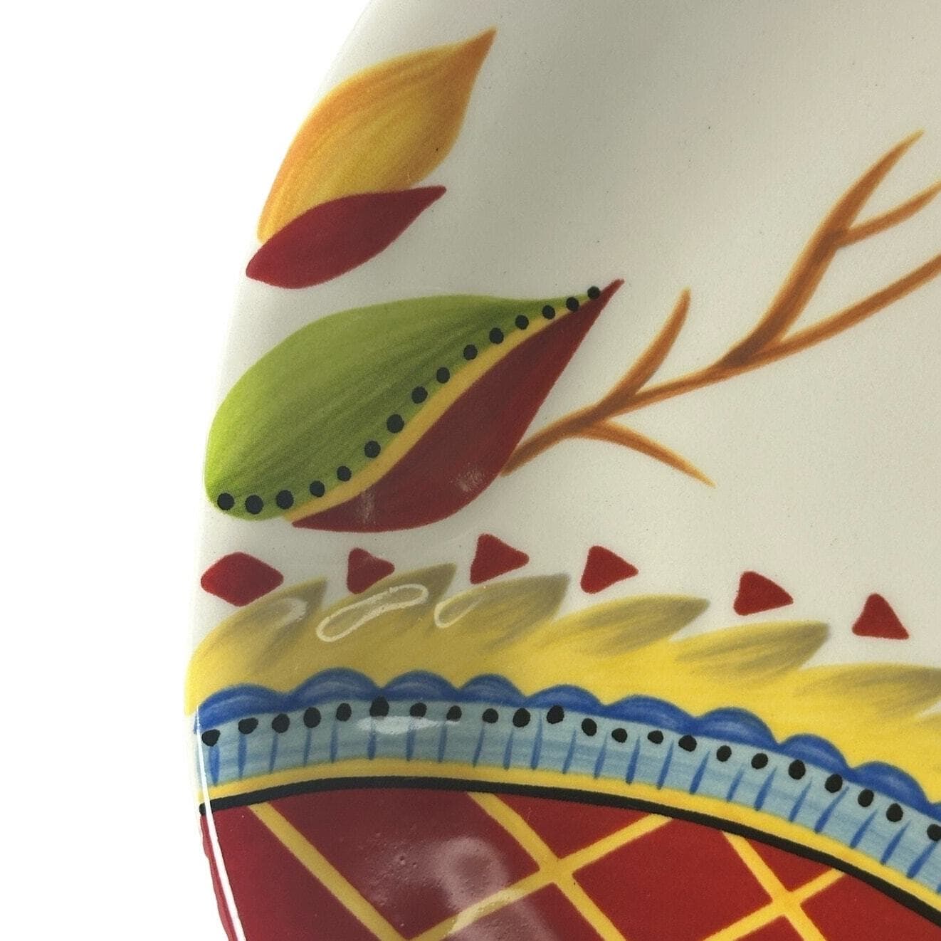 Eva Mendes VIDA Rose Print for ESPANA 8.5 " Round Salad Plate-Excellent to Mint! - Thumbnail 2