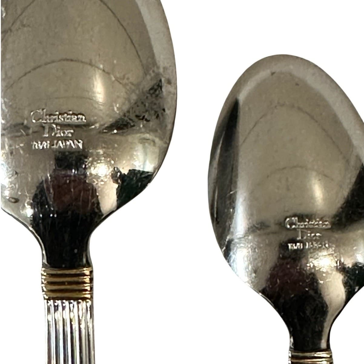 Christian Dior 'Gaudron' Japan Stainless/Gold 5-Piece Flatware Place Setting - Thumbnail 11