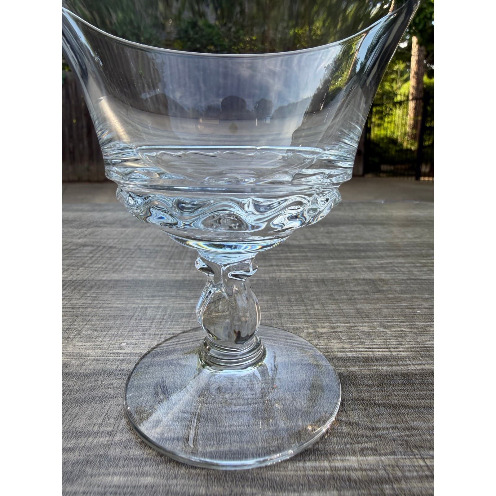 Fostoria 'Century' Tall Champagne/Sherbet Glasses Crystal Vintage Elegant-Set 8 - Thumbnail 9