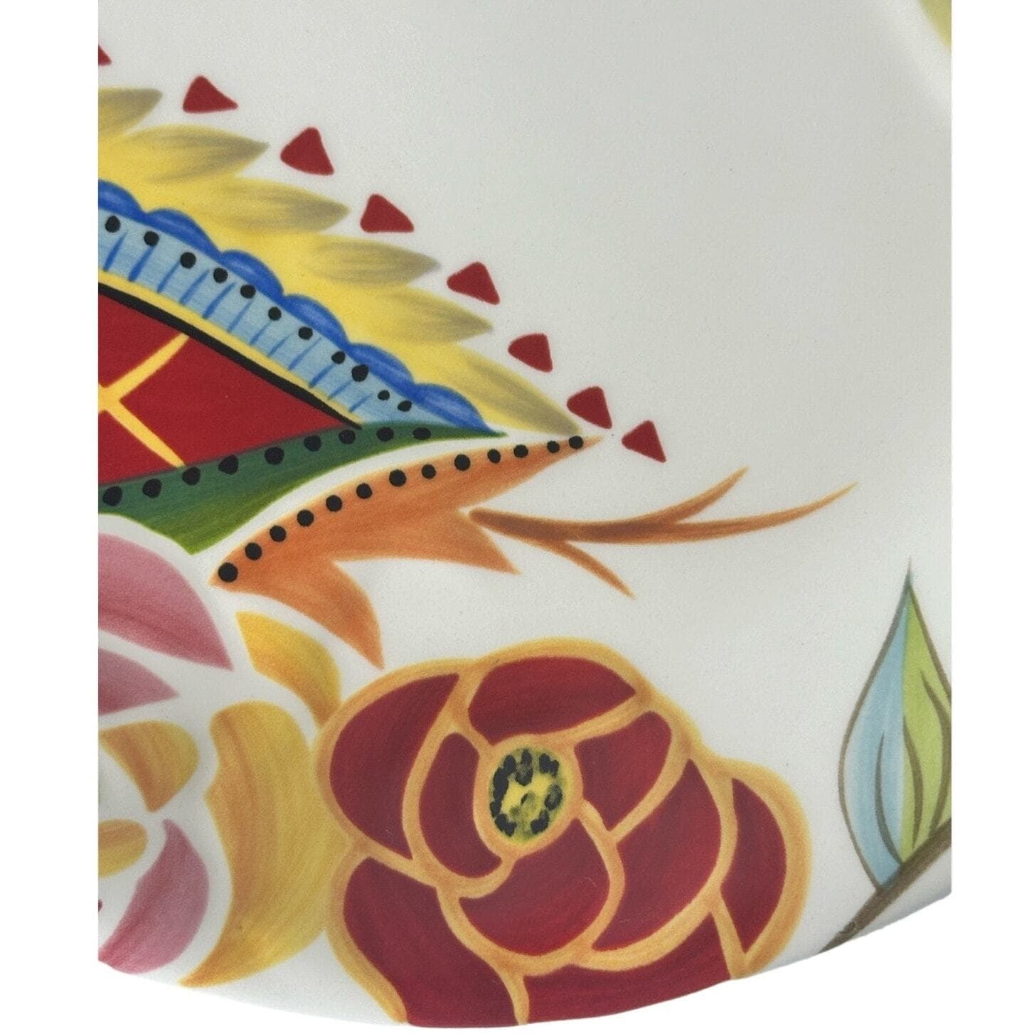Eva Mendes VIDA Rose Print for ESPANA 8.5 " Round Salad Plate-Excellent to Mint! - Thumbnail 5
