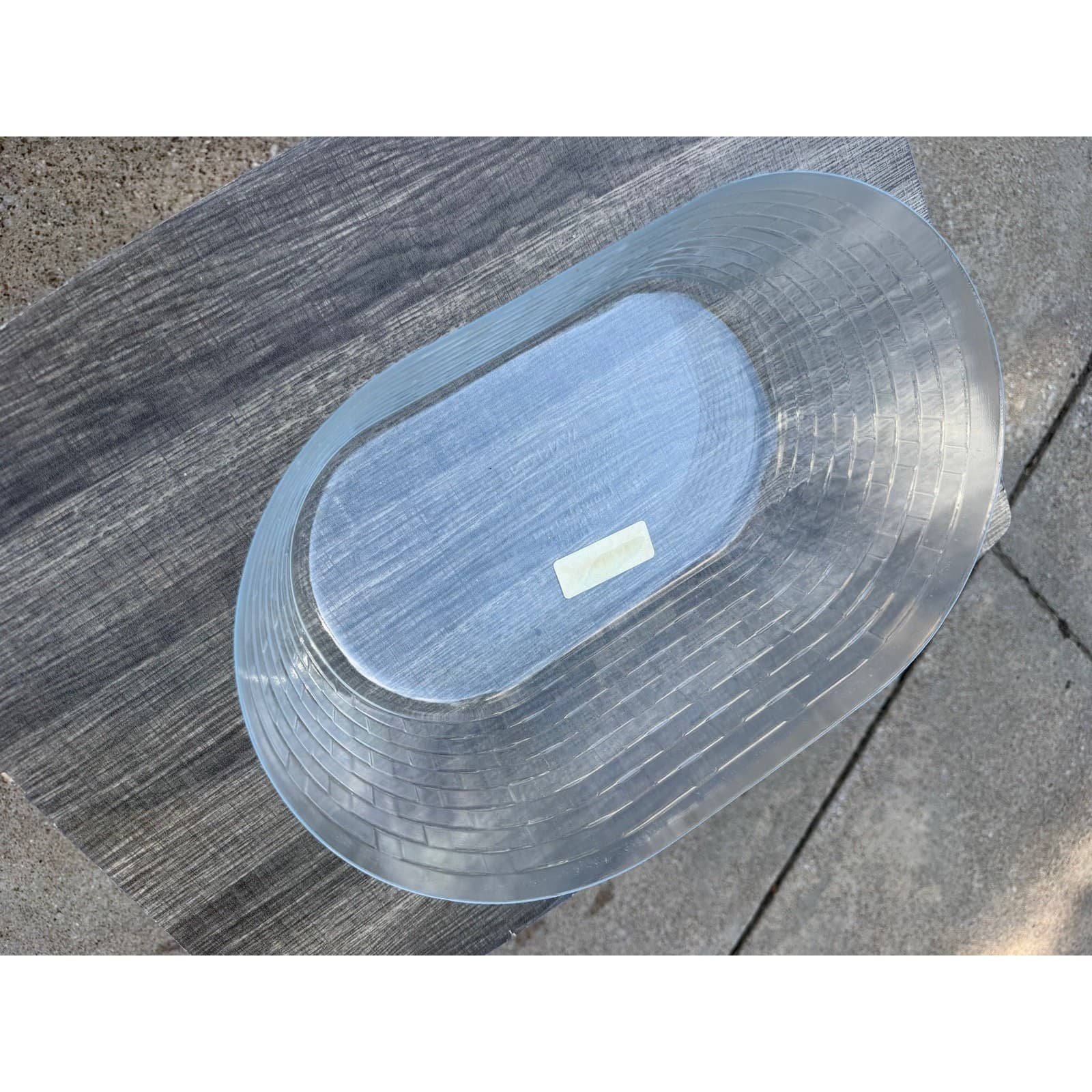 Longaberger AM Celebration Oval Market Plastic Protector Liner #40535