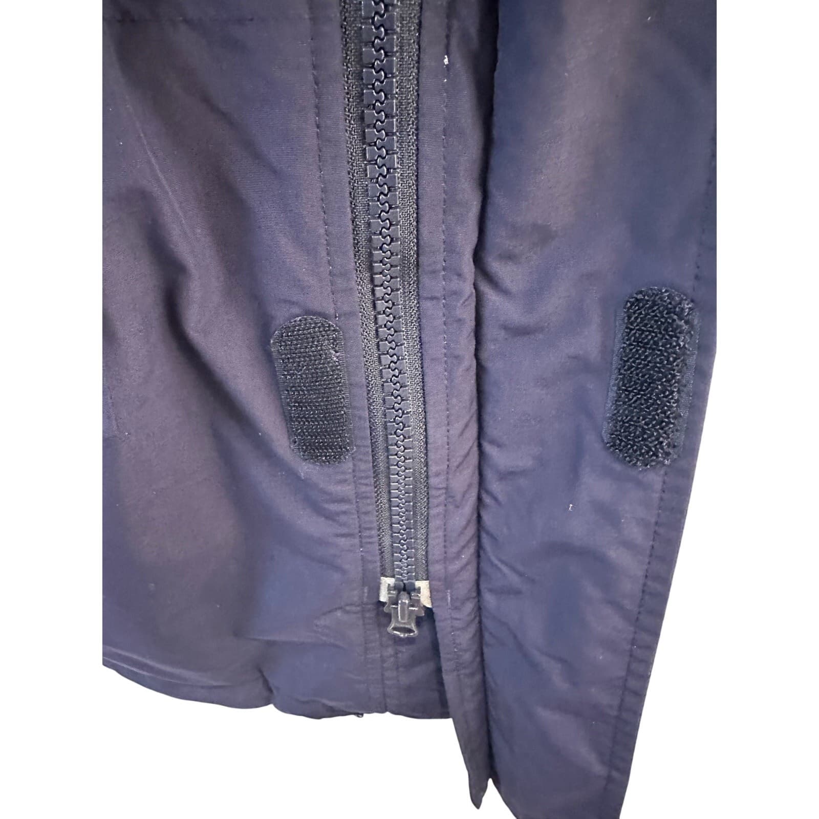 Lands' End Men's Large Aircore-200 Navy Fleece Lined Insulated Long Winter Coat - Thumbnail 3