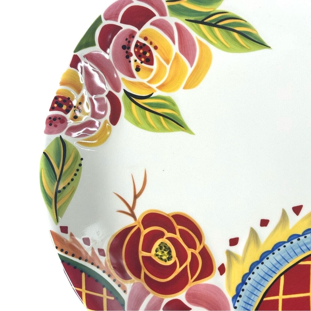 Eva Mendes VIDA Rose Print for ESPANA 11 " Dinner Plate-Excellent to Mint! - Thumbnail 2