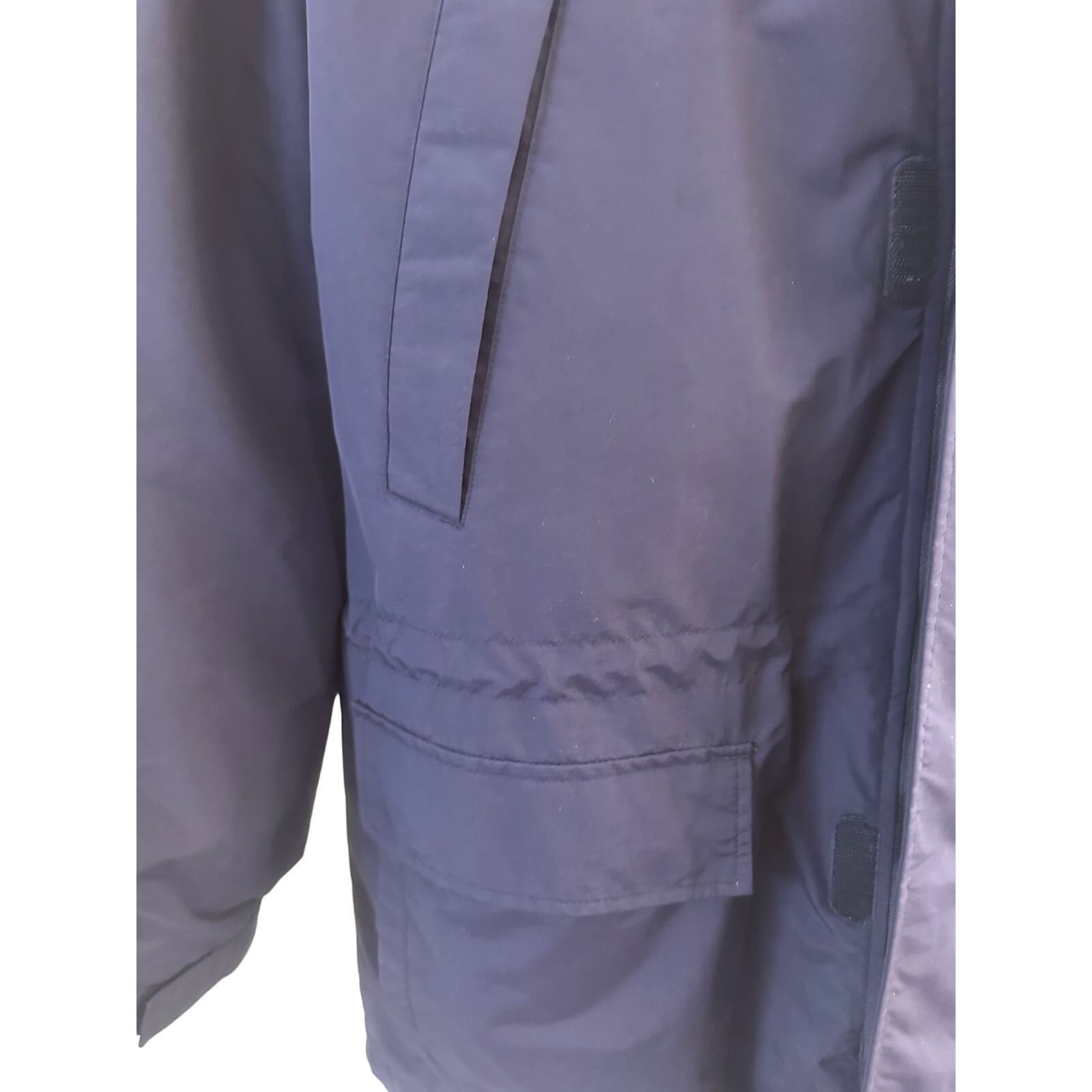 Lands' End Men's Large Aircore-200 Navy Fleece Lined Insulated Long Winter Coat - Thumbnail 6