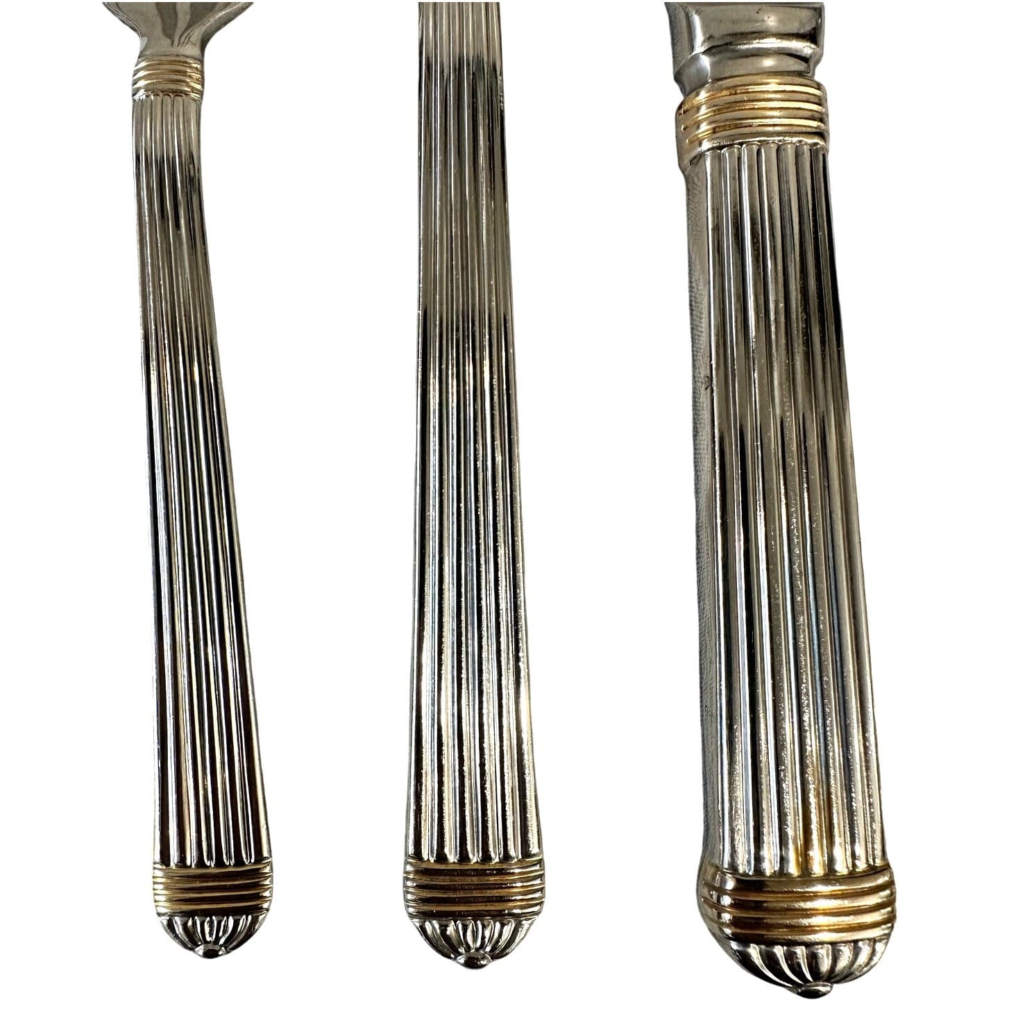 Christian Dior 'Gaudron' Japan Stainless/Gold 5-Piece Flatware Place Setting - Thumbnail 5