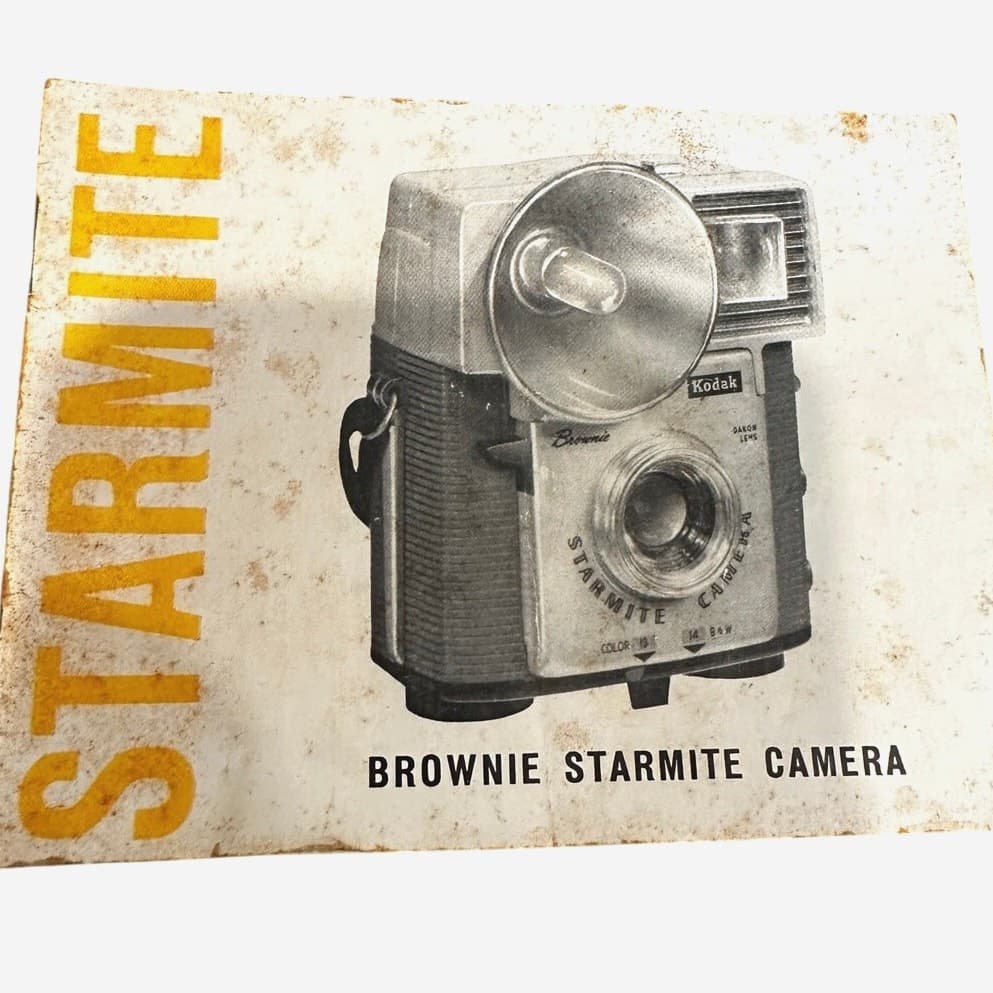 Kodak Vintage 'Brownie Starmite' Film Camera Dakon Lens Instruction Book - Thumbnail 4
