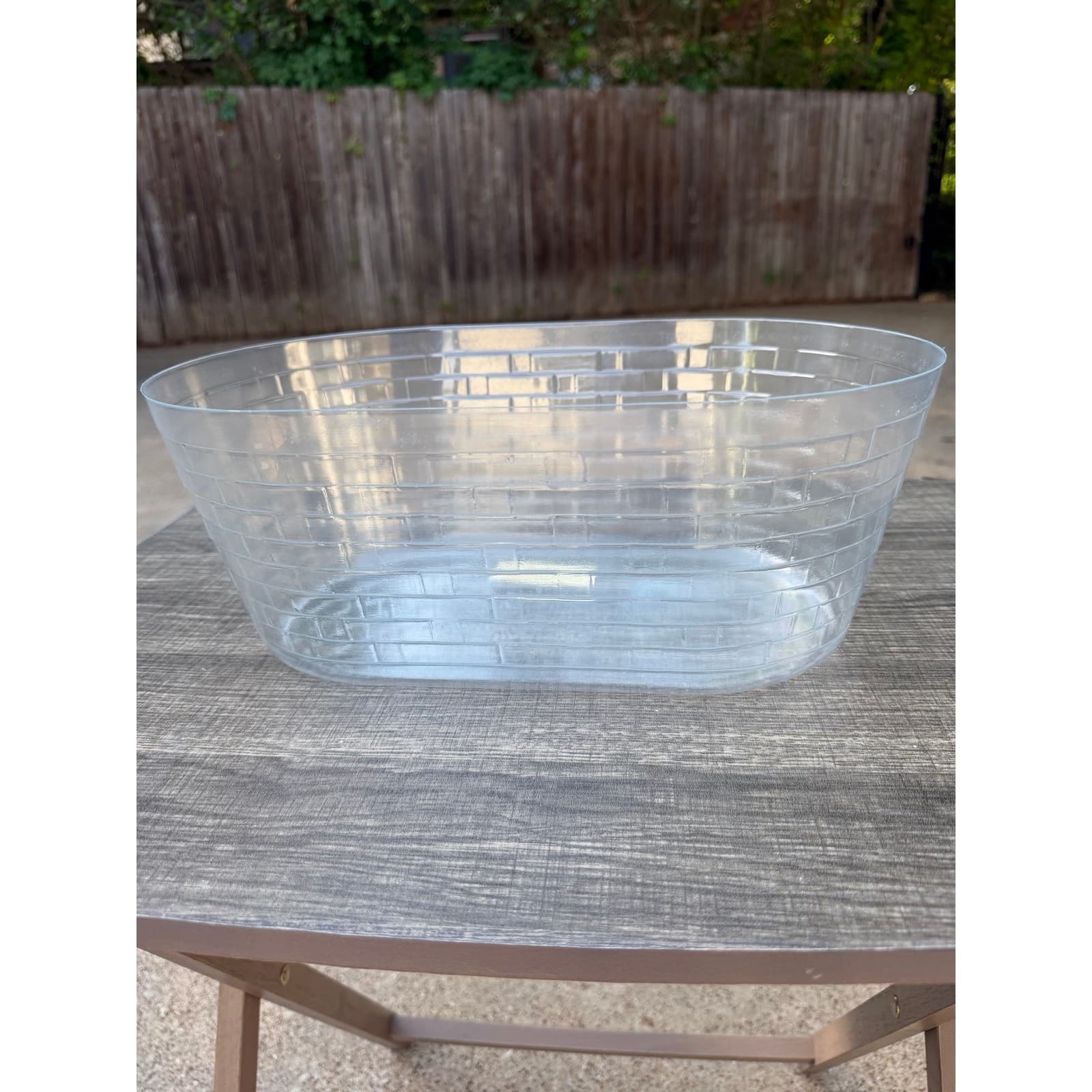 Longaberger AM Celebration Oval Market Plastic Protector Liner #40535 - Thumbnail 2