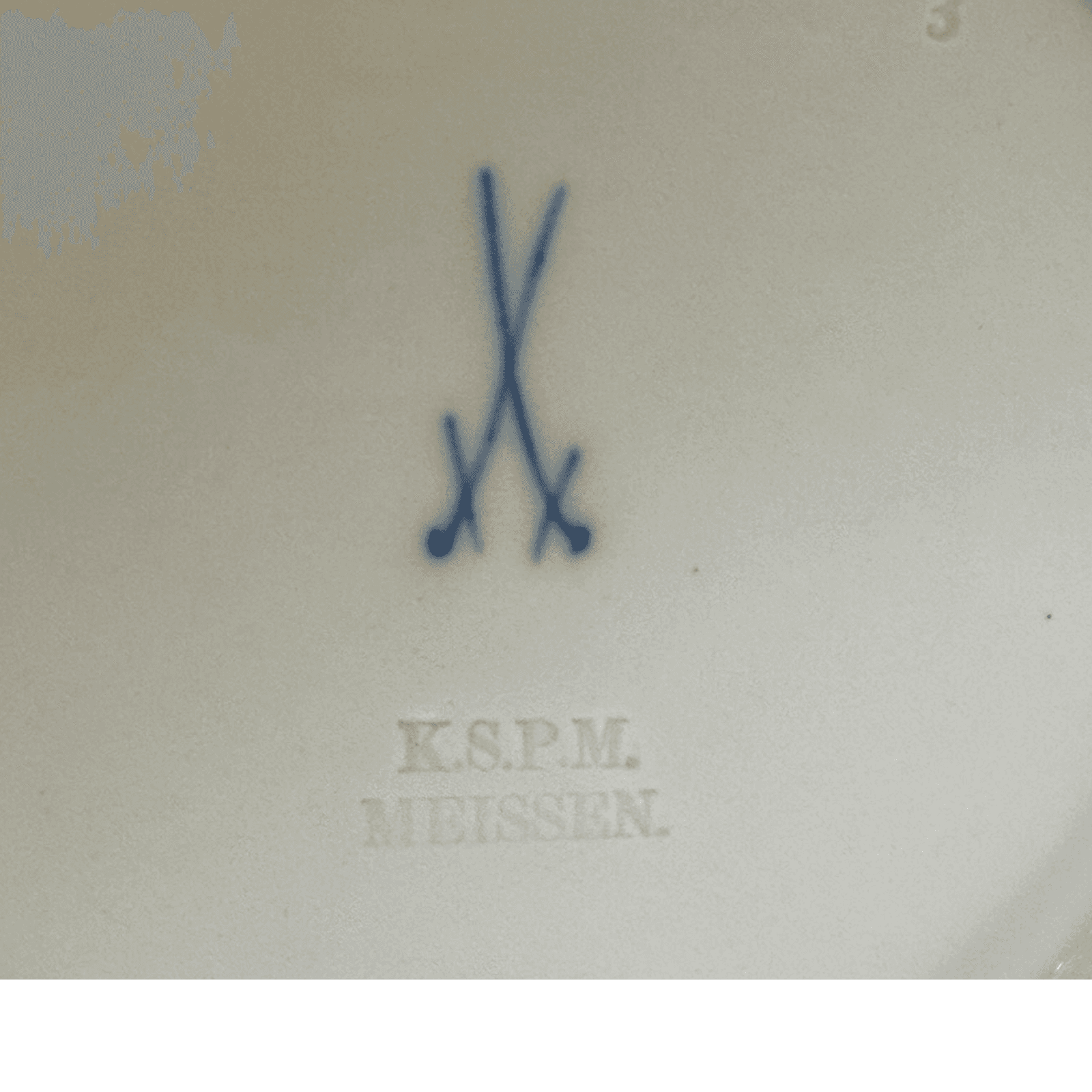 K.S.T.M. Meissen Germany Vintage Handpainted Fruit Porcelain 8" Shallow Bowl - Thumbnail 6