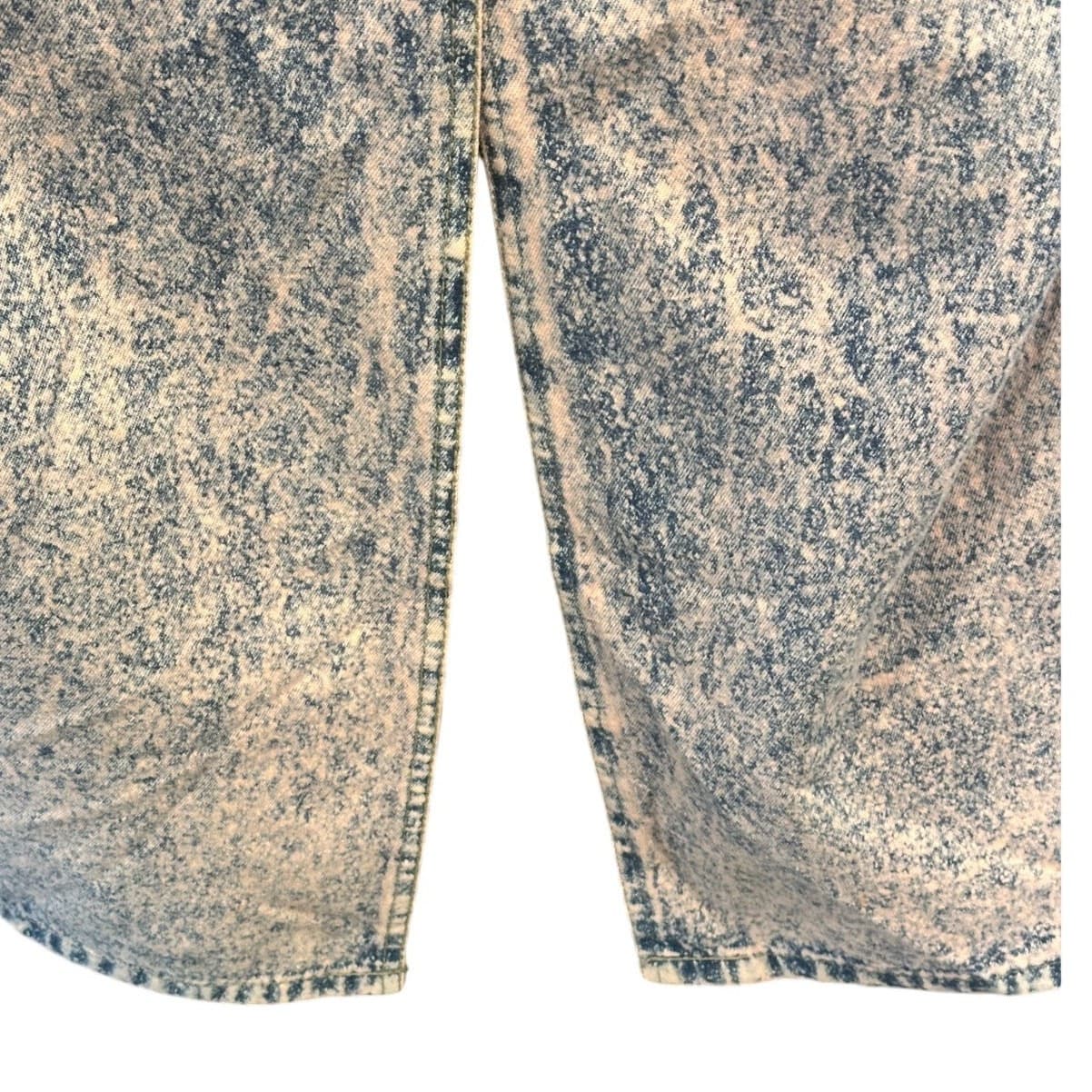 Designs USA Vintage Acid Washed Long Embellished Bejeweled Pink Denim Duster - Thumbnail 13