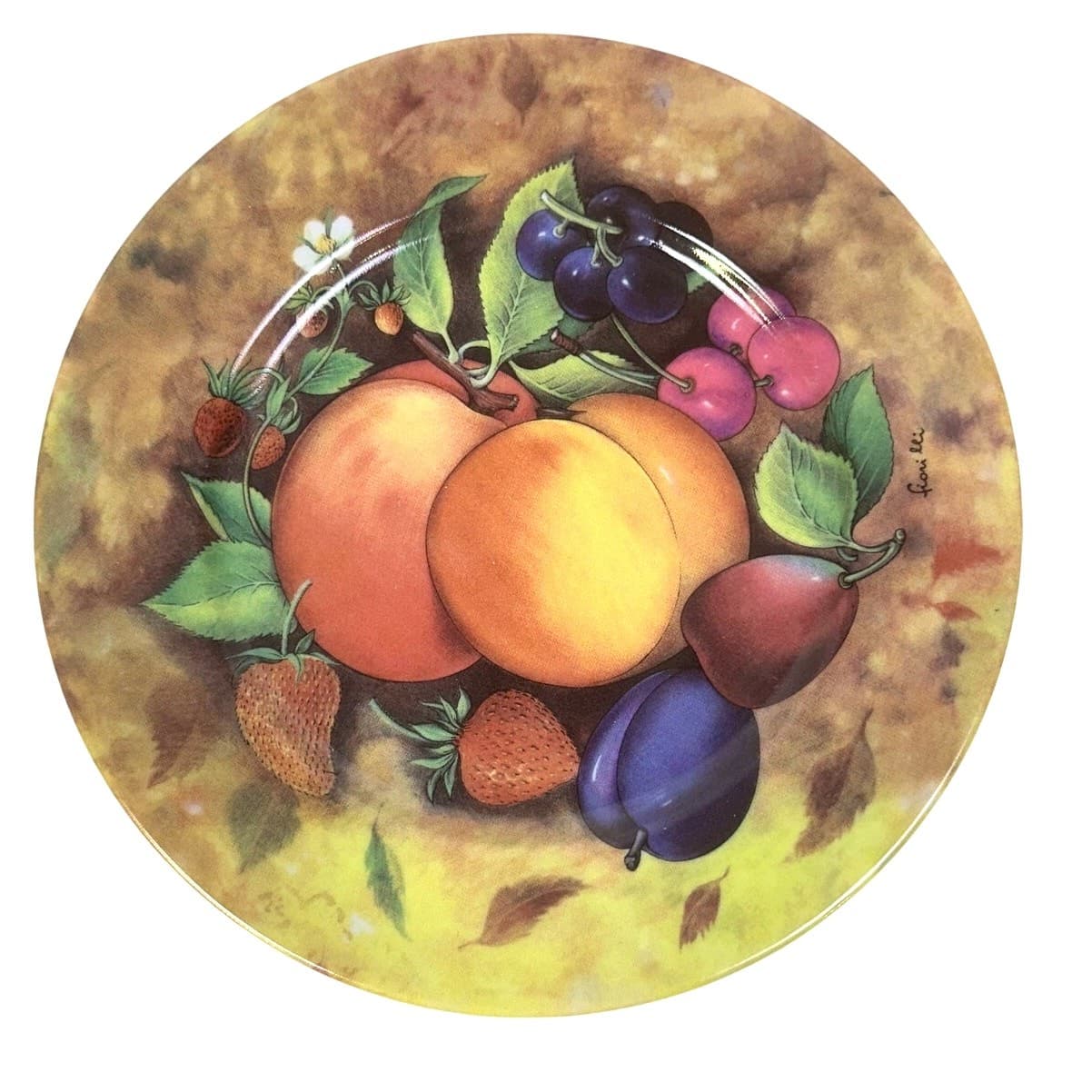 St. Limoges Retired Fiorilli Fruit Still Life 7.5" Salad/Dessert Plates-Set of 2 - Thumbnail 2