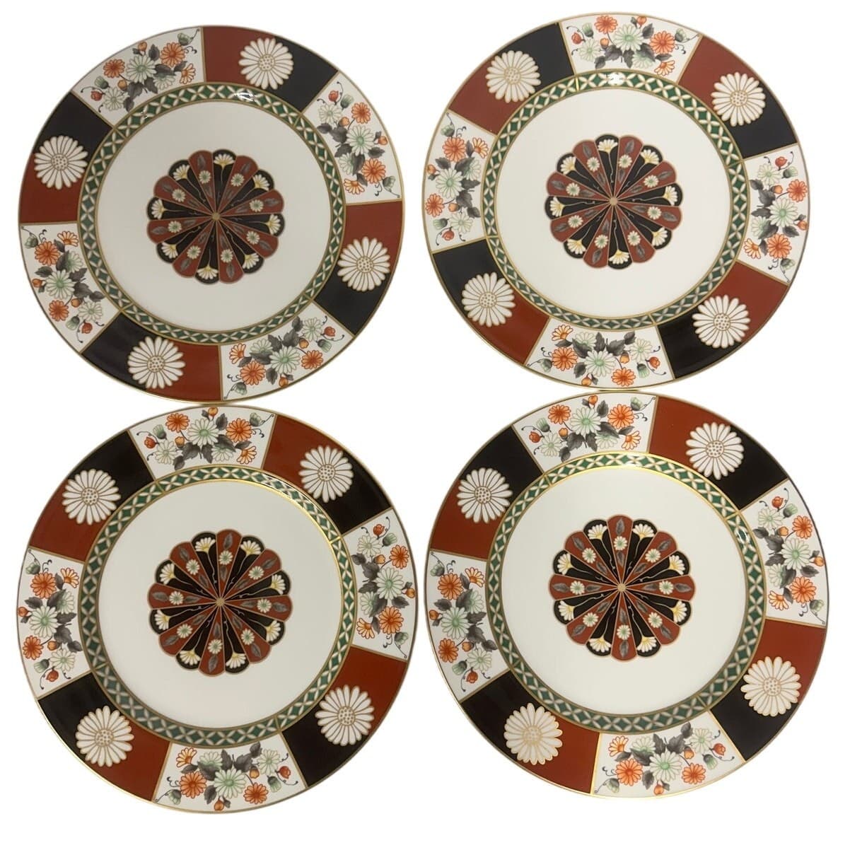 Narumi 1978-1987 Japan Retired Bone China Mikasa 'Shogun' Dinner Plates-Set of 4 - Thumbnail 2
