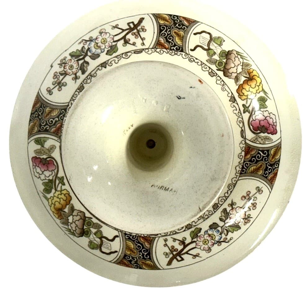 Wedgwood Antique c. 1800's-Early 1900's 'Burmah' Pedestal Cake Stand-Rare Find! - Thumbnail 10