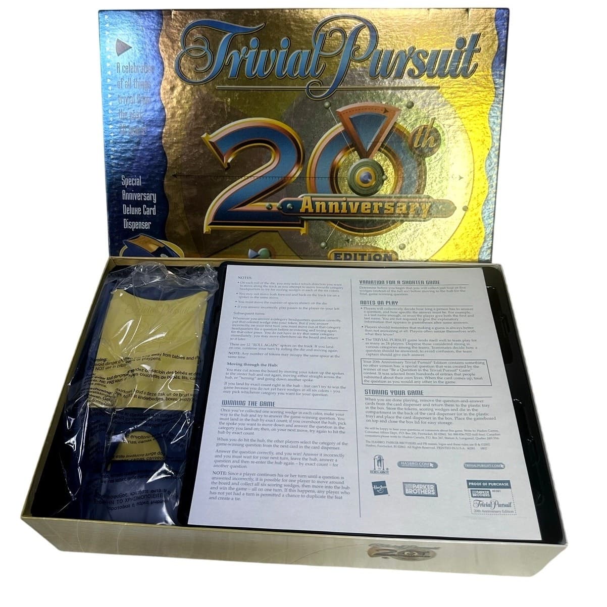 Trivial Pursuit 20th Anniversary Edition Board Game Trivia Vintage 2002 New - Thumbnail 3