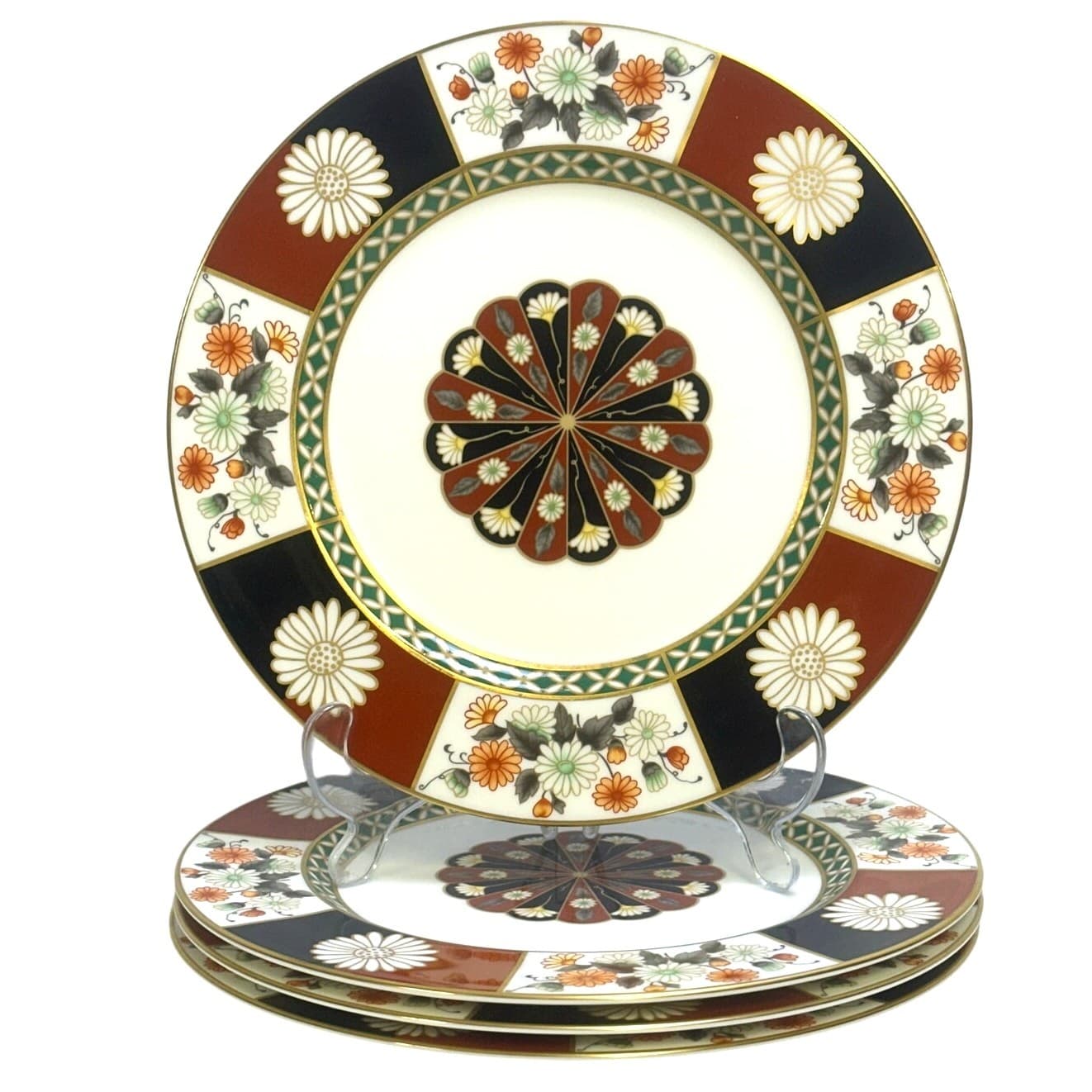 Narumi 1978-1987 Japan Retired Bone China Mikasa 'Shogun' Dinner Plates-Set of 4